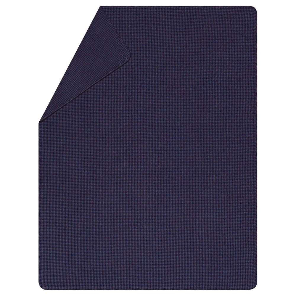 Mini Checks Navy Throw by David Fussenegger
