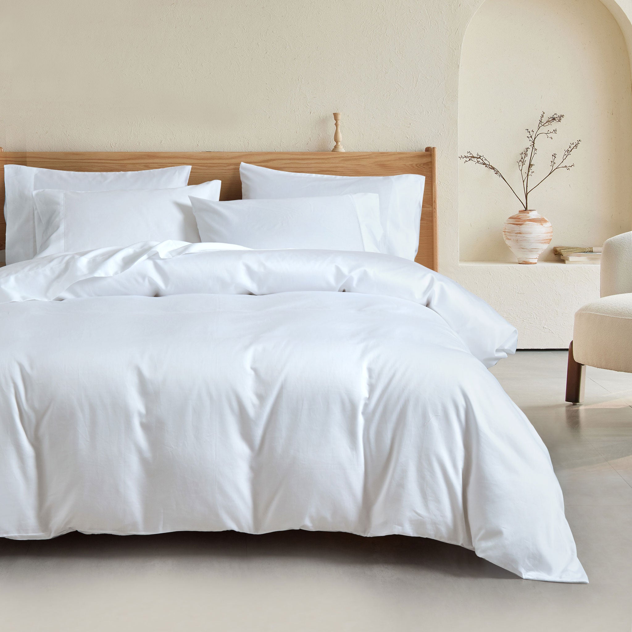 Egyptian Cotton Duvet Cover Set Queen Sage