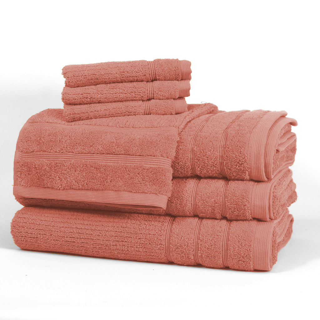 Coral Egyptian Cotton Towels