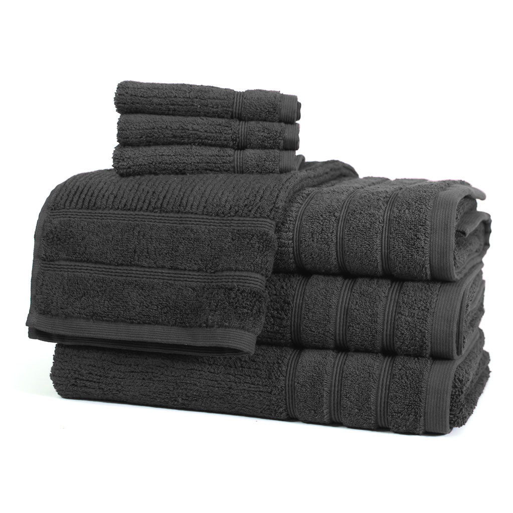 Ebony Egyptian Cotton Bath Towels