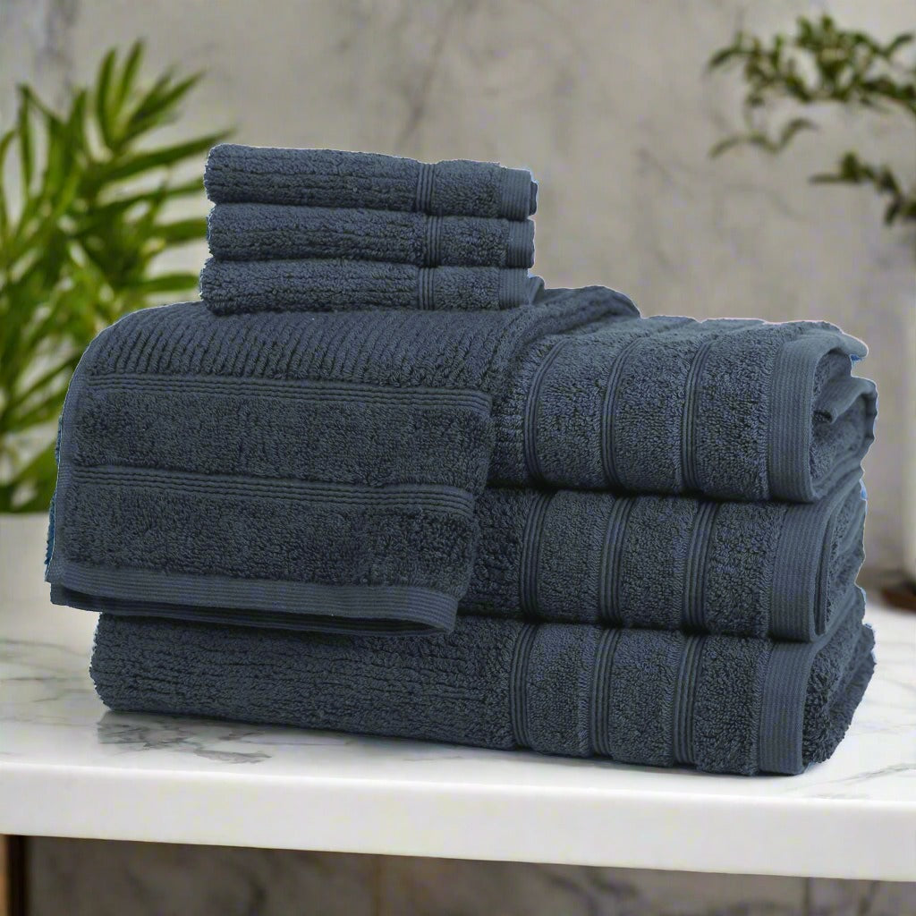 Indigo Egyptian Cotton Towels
