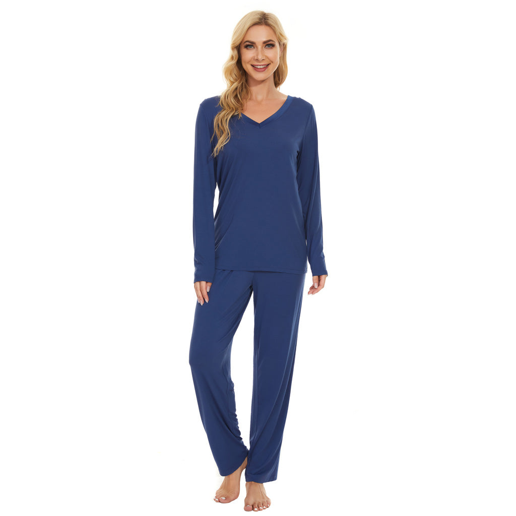 French Blue Long Sleeve PJ Set
