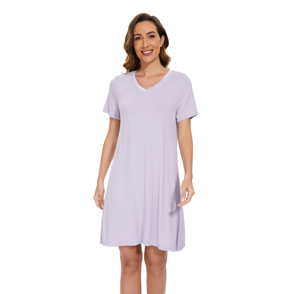 Twilight Bamboo Short Sleeve Nightdress