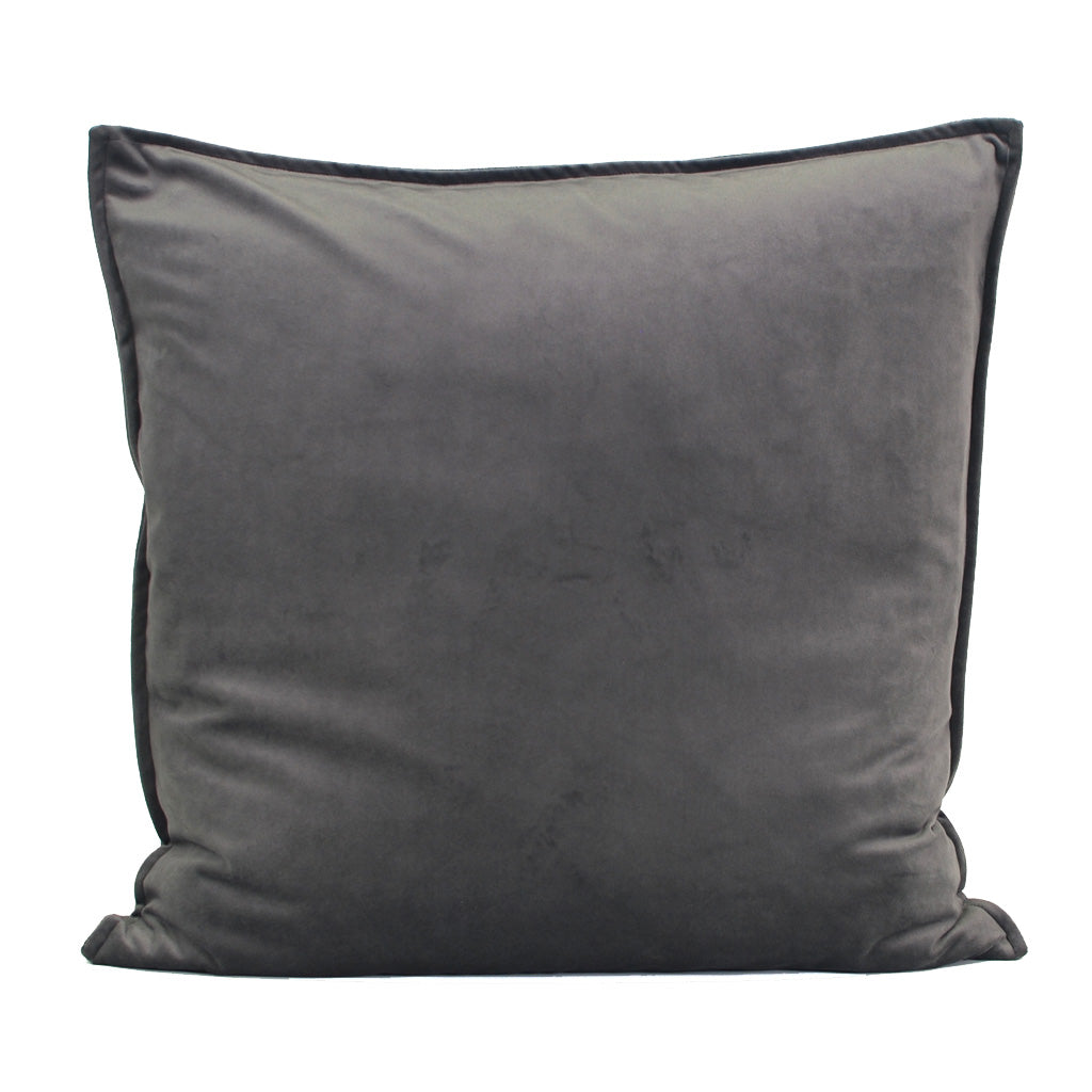 Rich Grey Dutch Velvet Cushion