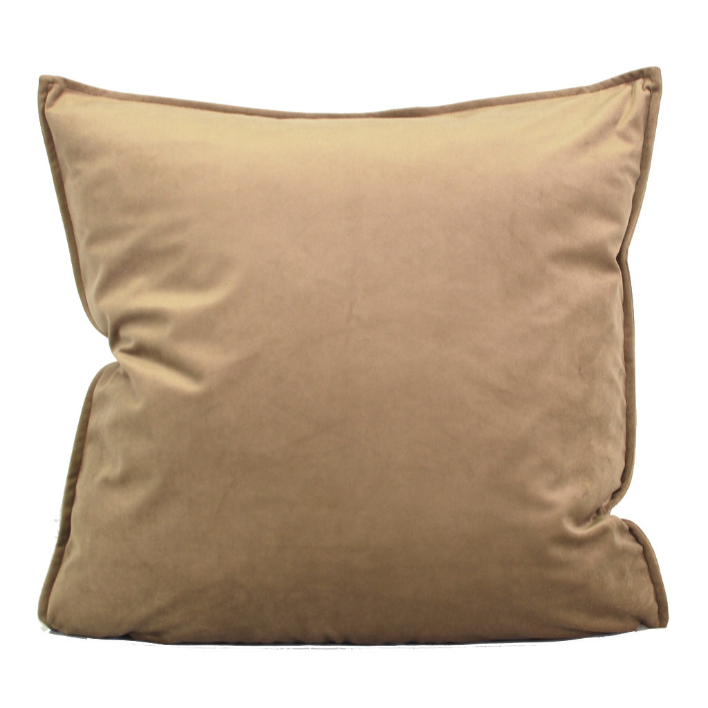 Taupe Dutch Velvet Cushion