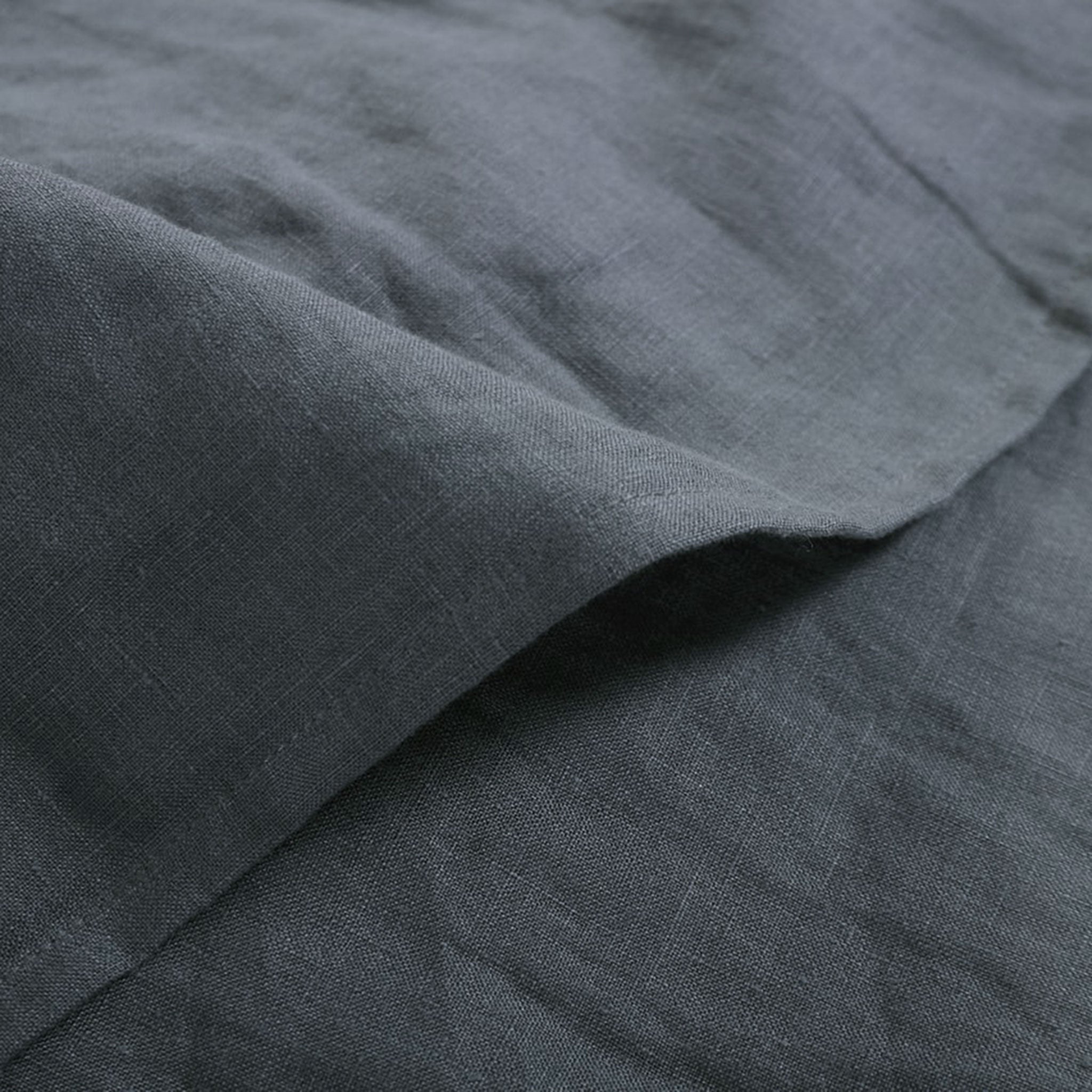 Graphite French Linen Duvet Cover Set