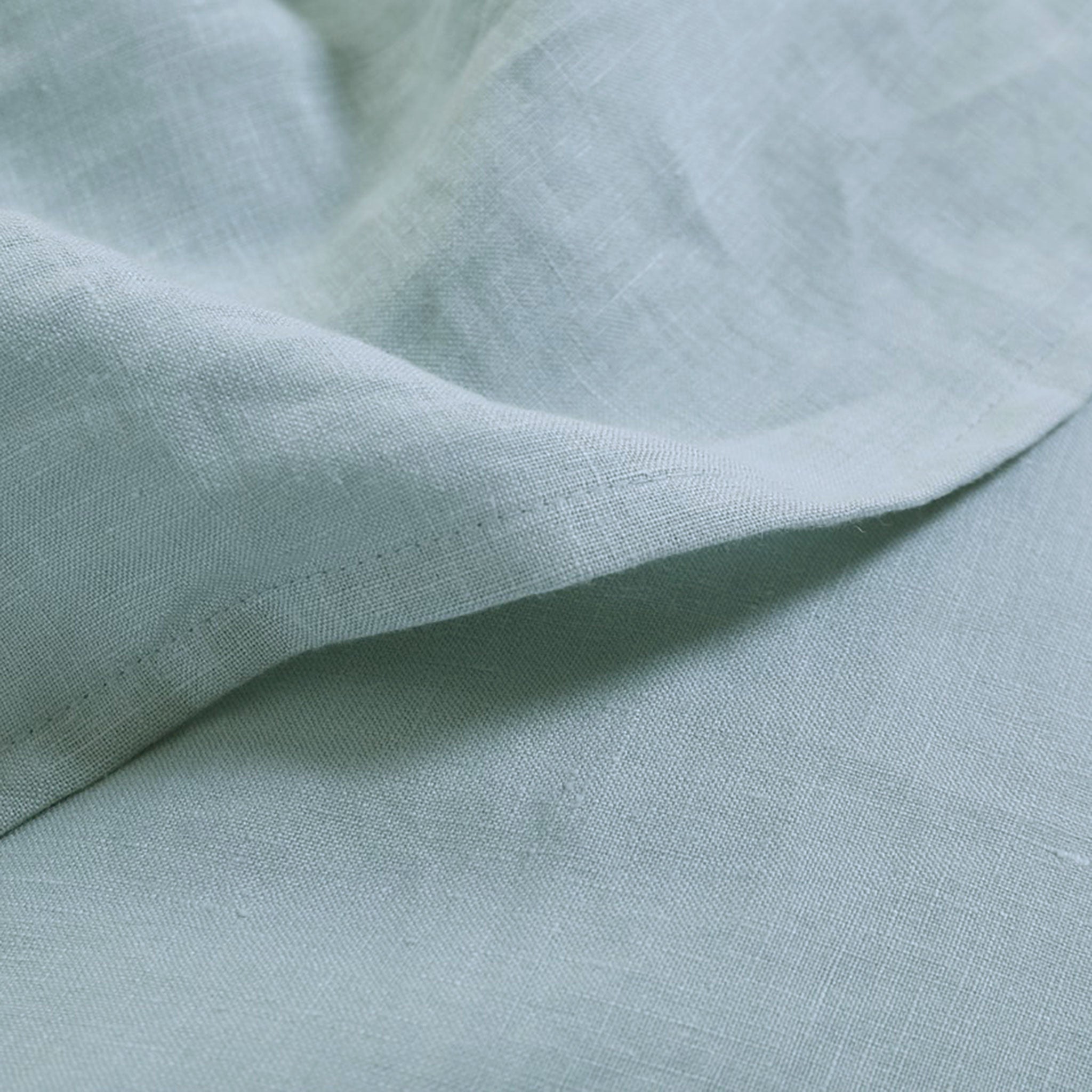 Soft Aqua French Linen Duvet Cover Set