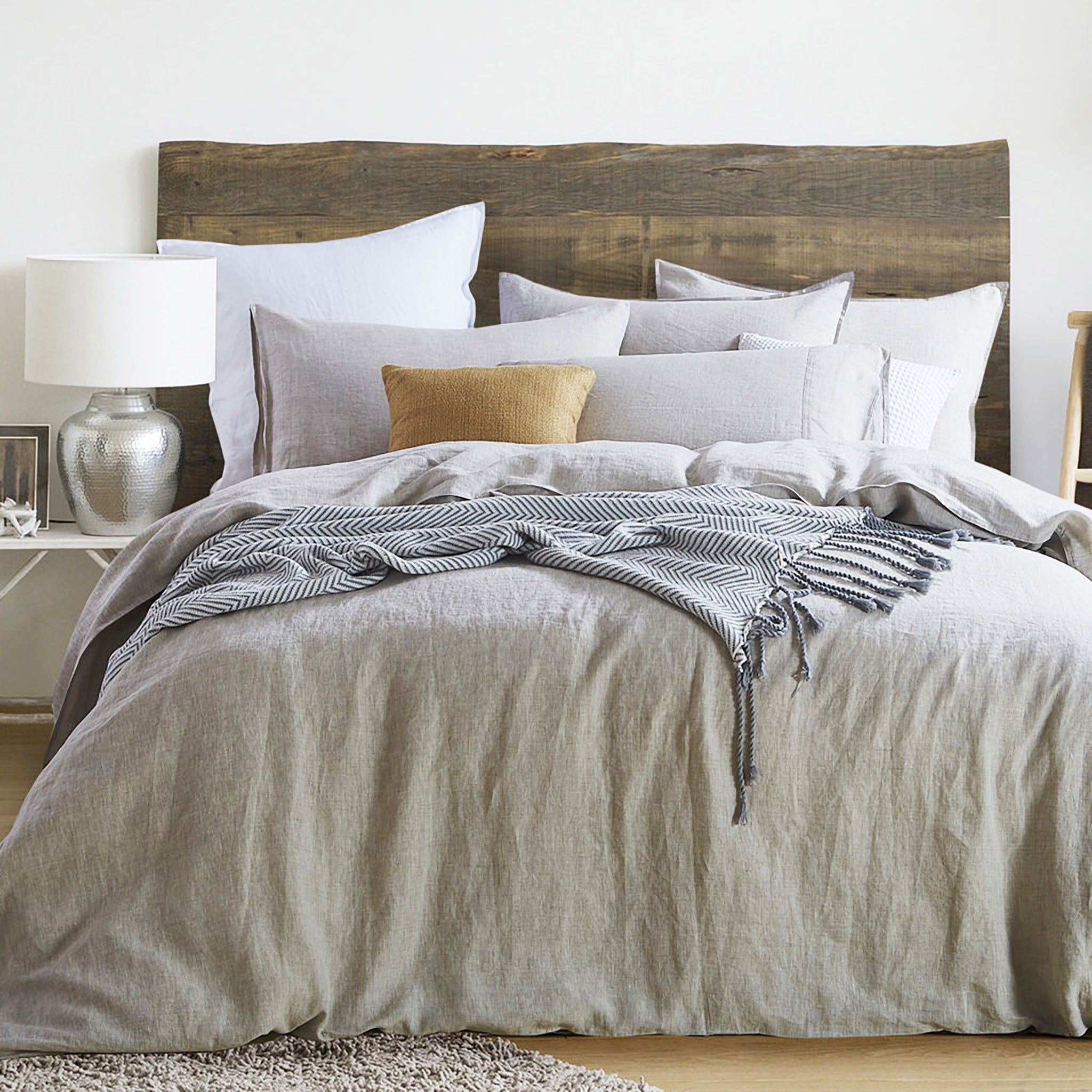 Natural French Linen Duvet Cover Set