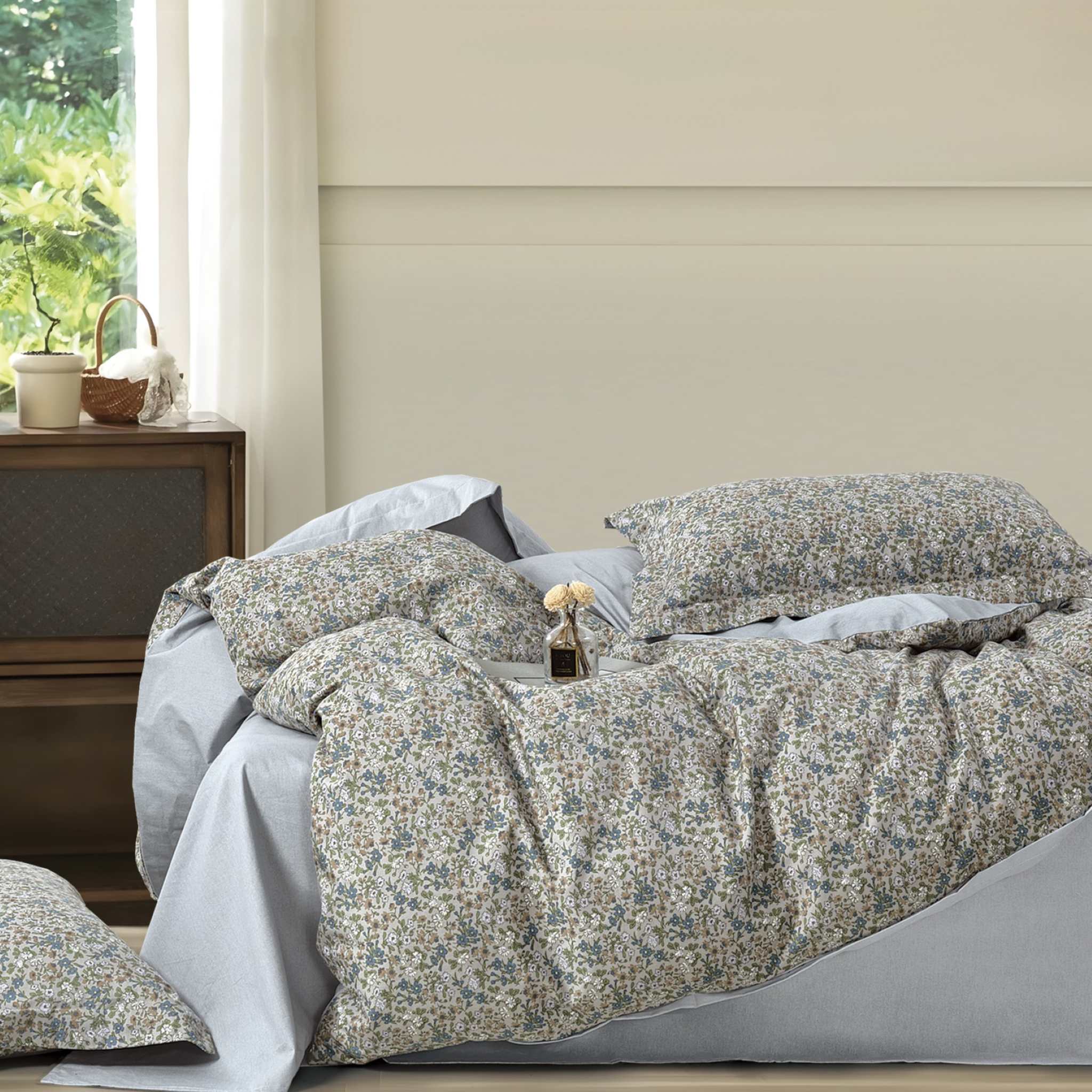Blue Blossom Duvet Cover Set