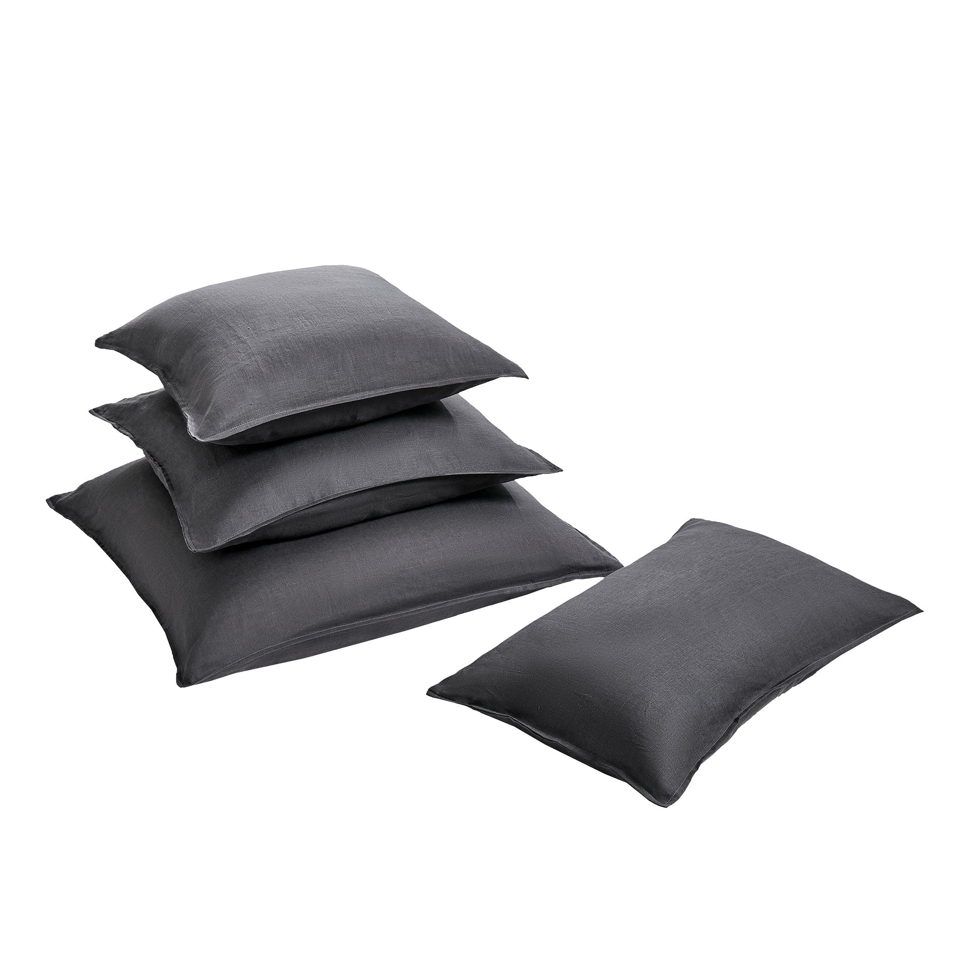 Charcoal French Linen Cushions