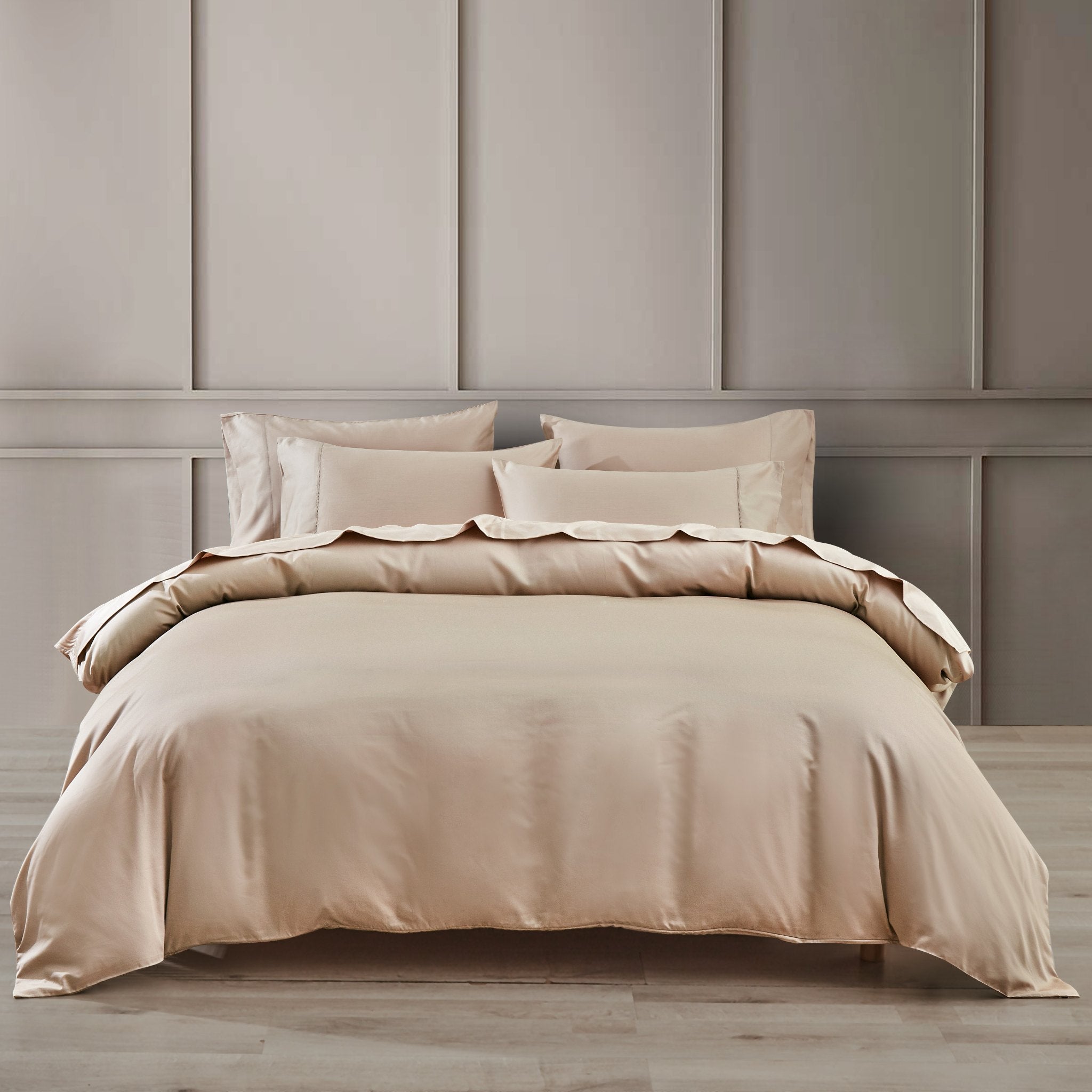 Mocha Pima Cotton Duvet Cover Set