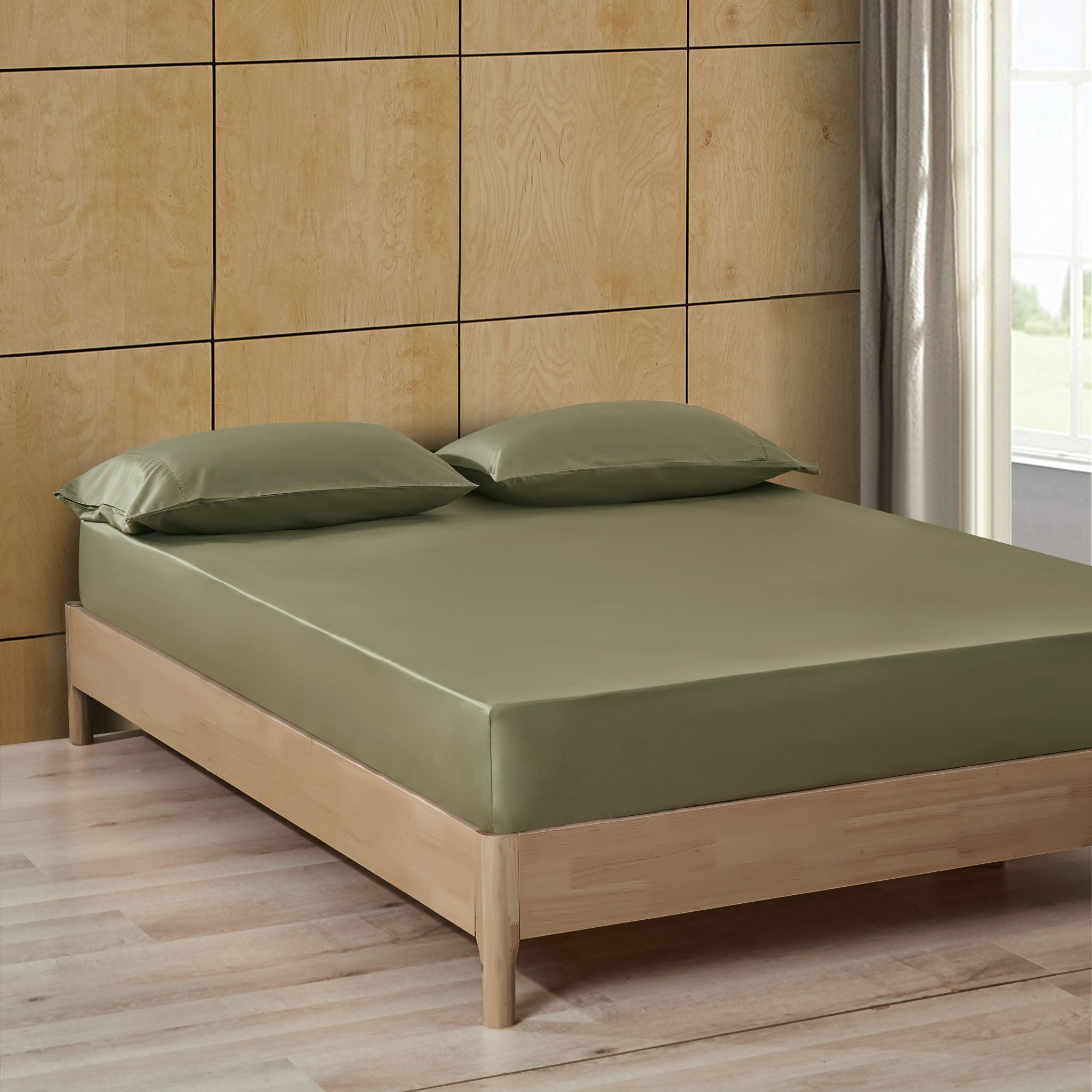 Moss Pima Cotton Fitted Sheet