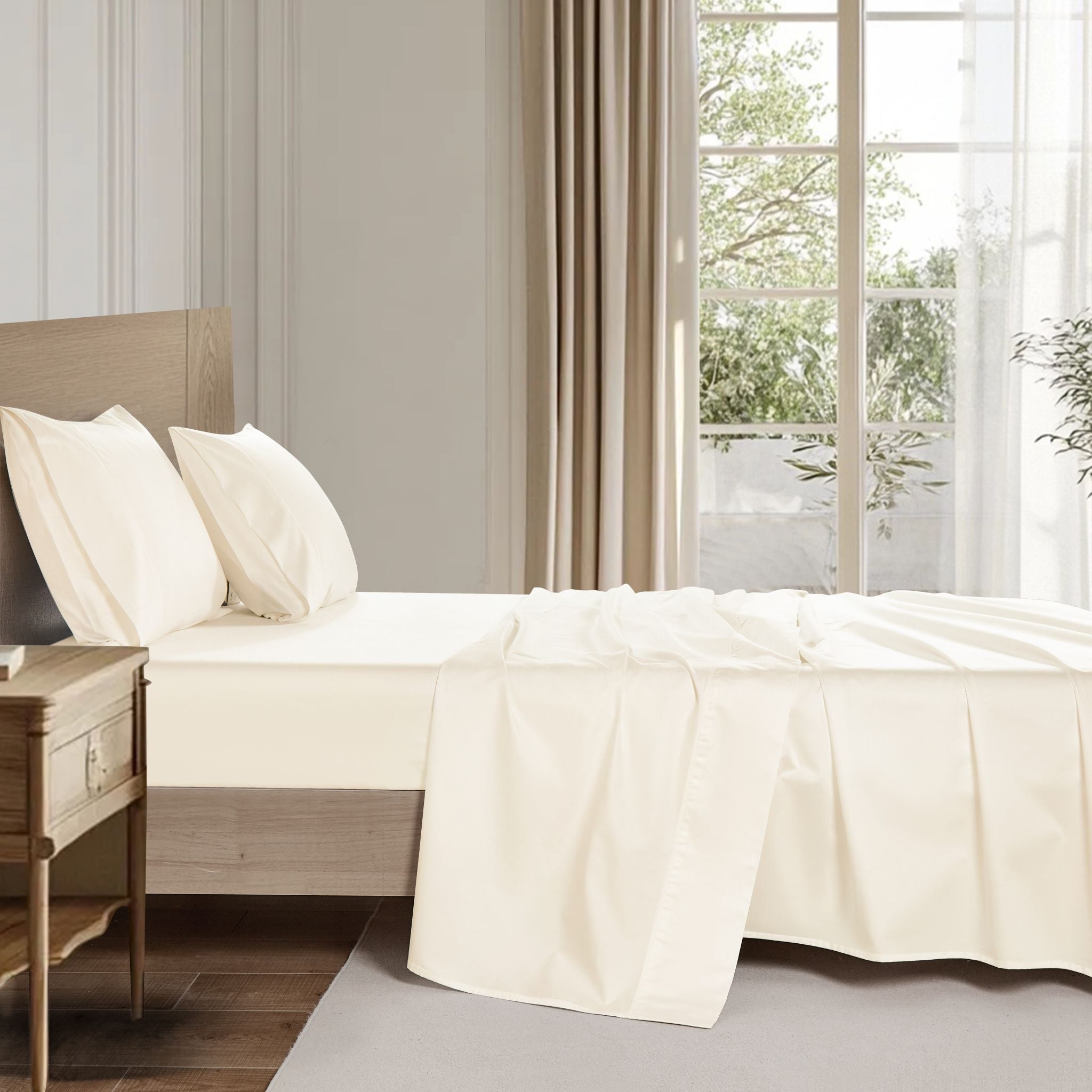 Buff Organic Cotton Sheet Set