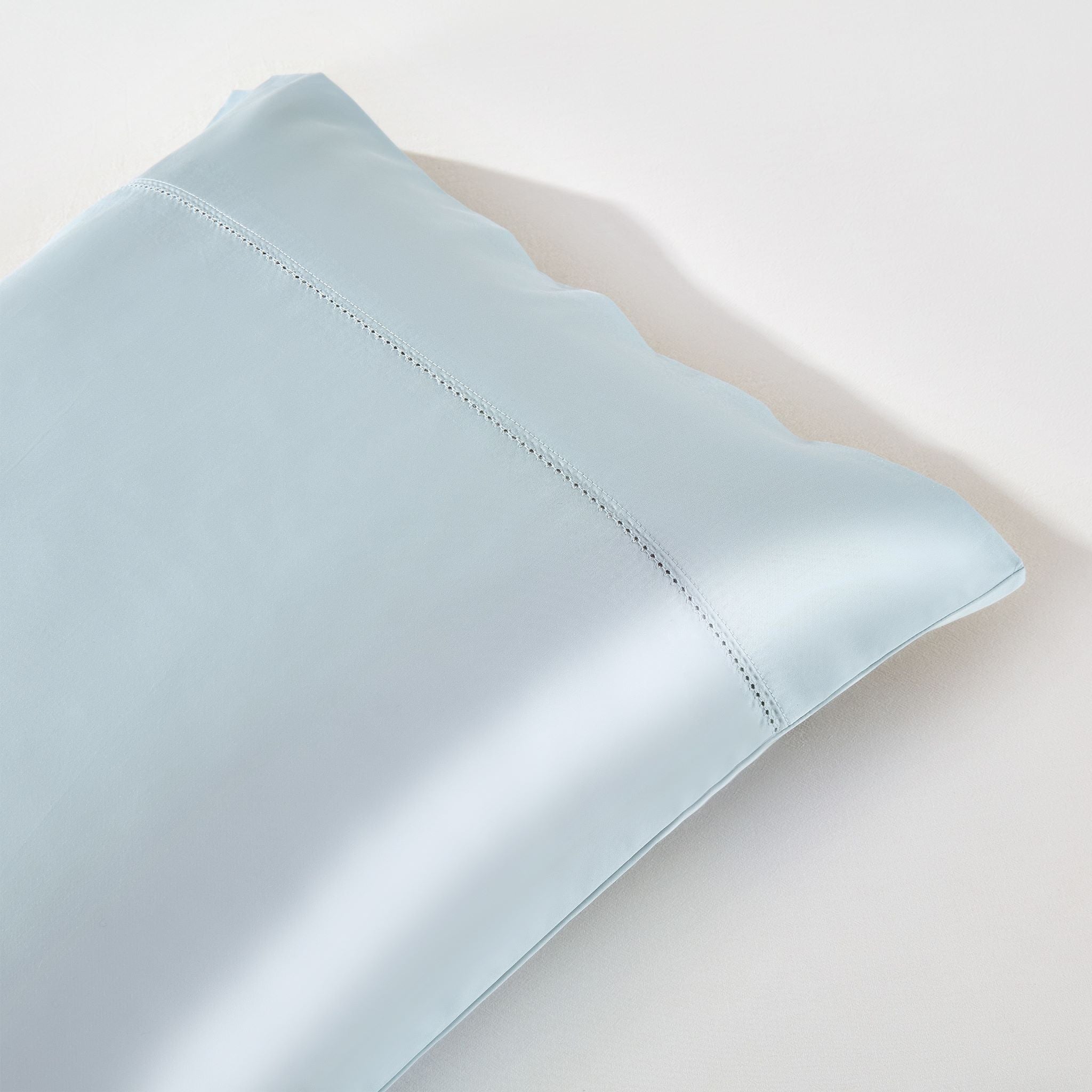 Ice Blue Pima Cotton Pillowcases