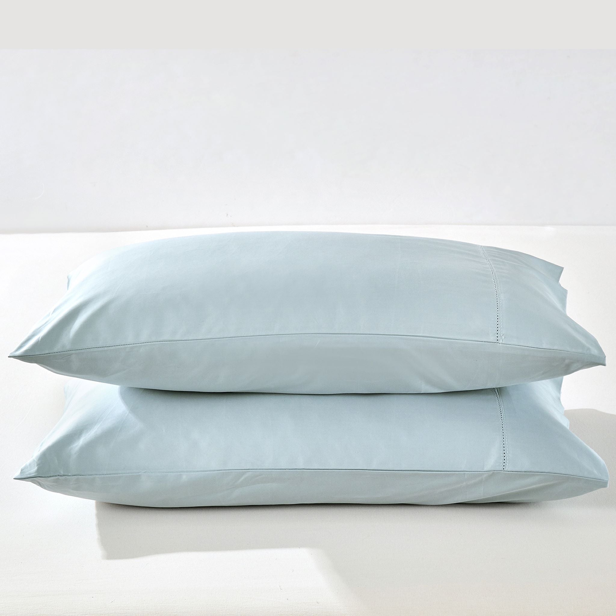 Ice Blue Pima Cotton Pillowcases