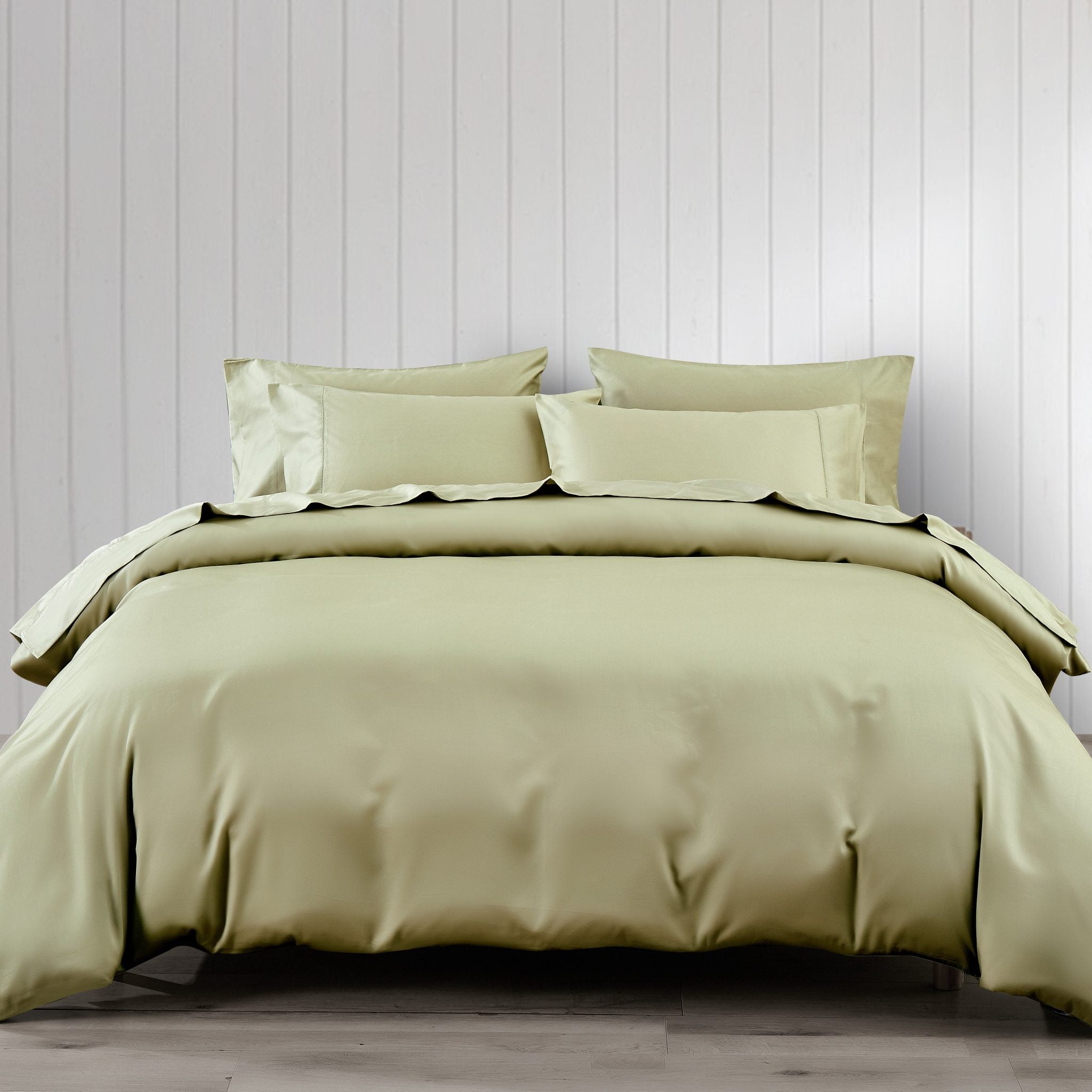 Pistachio Pima Cotton Duvet Cover Set
