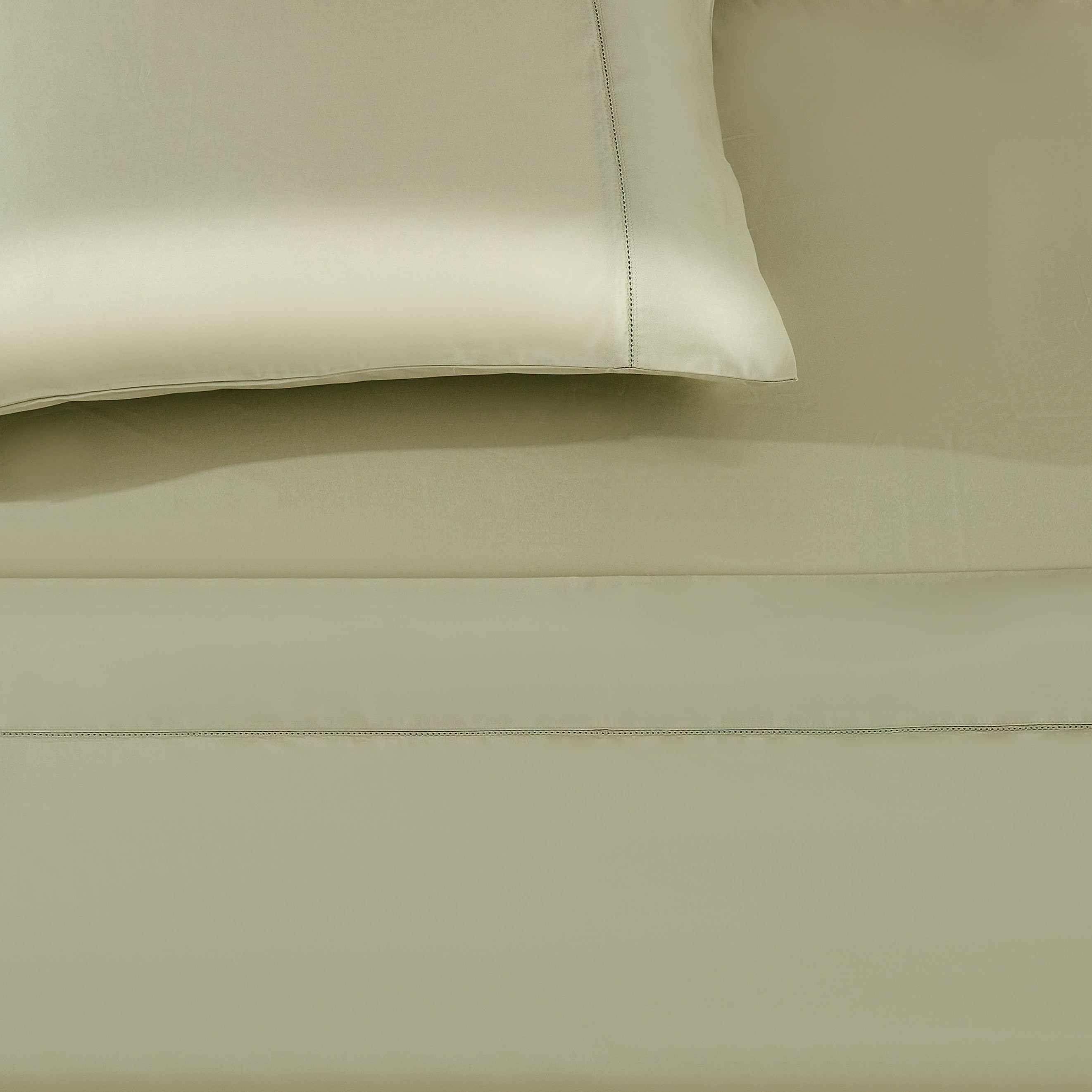 Pistachio Pima Cotton Flat Sheet