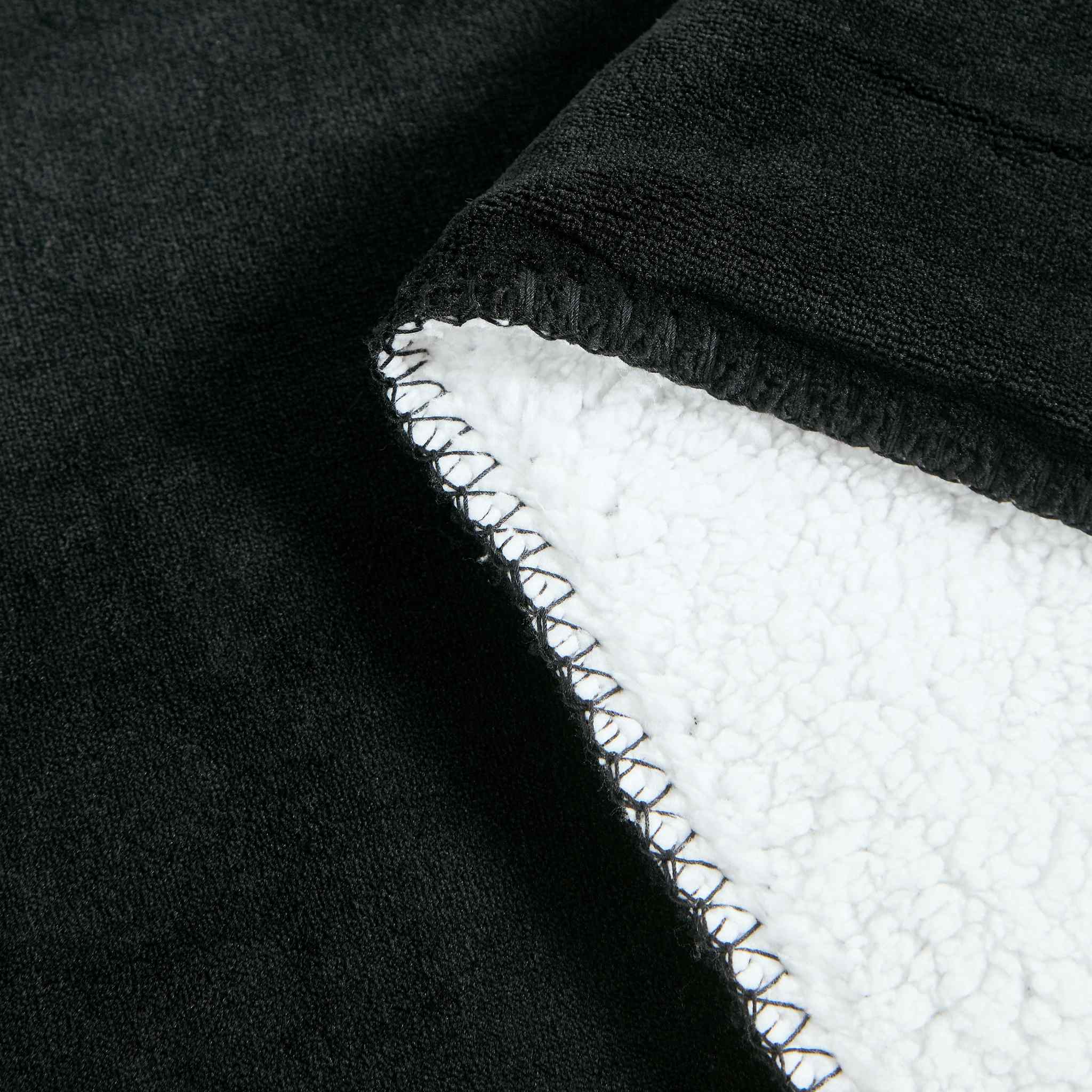 Black Sherpini Throw/Blanket