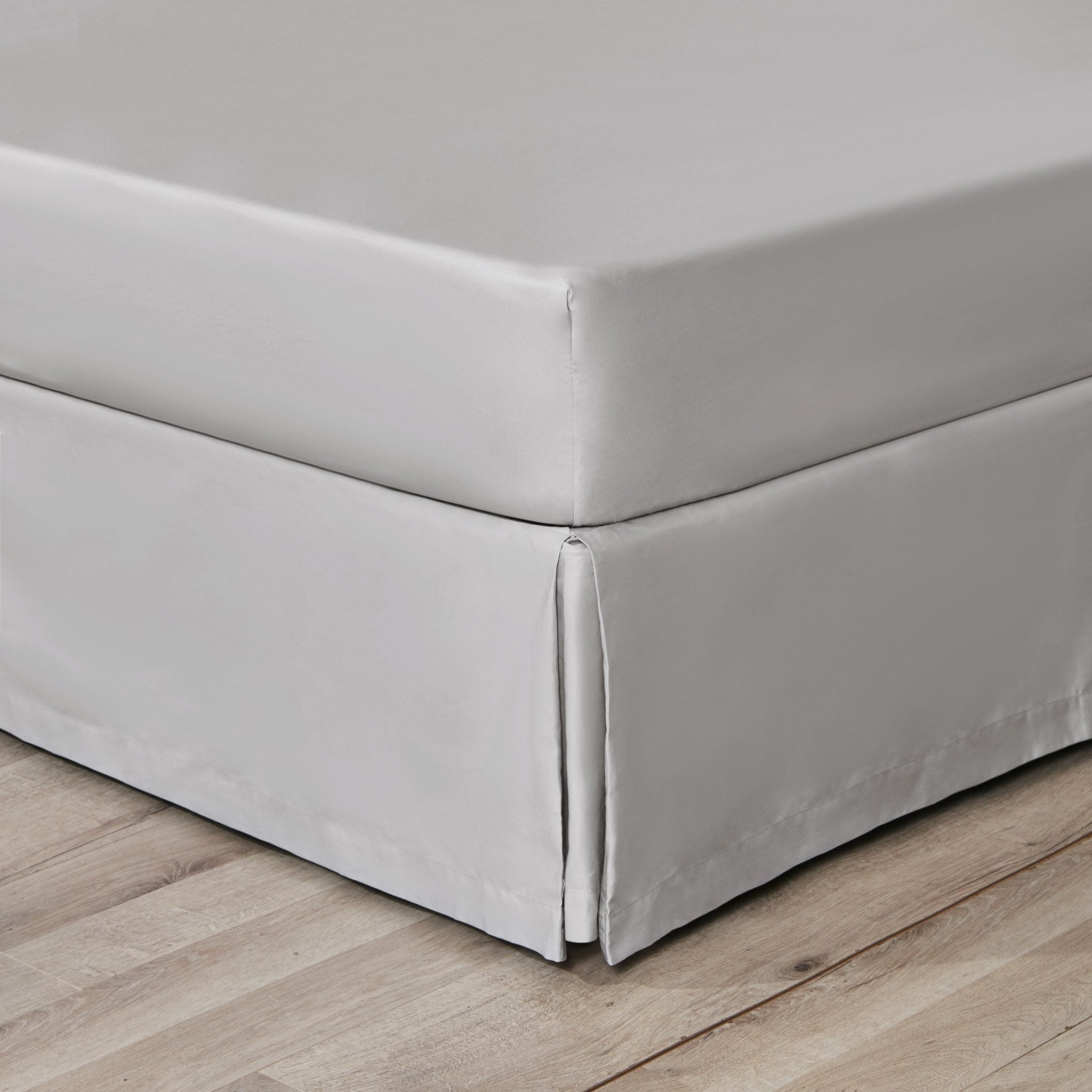 Silver Pima Cotton Bedskirt