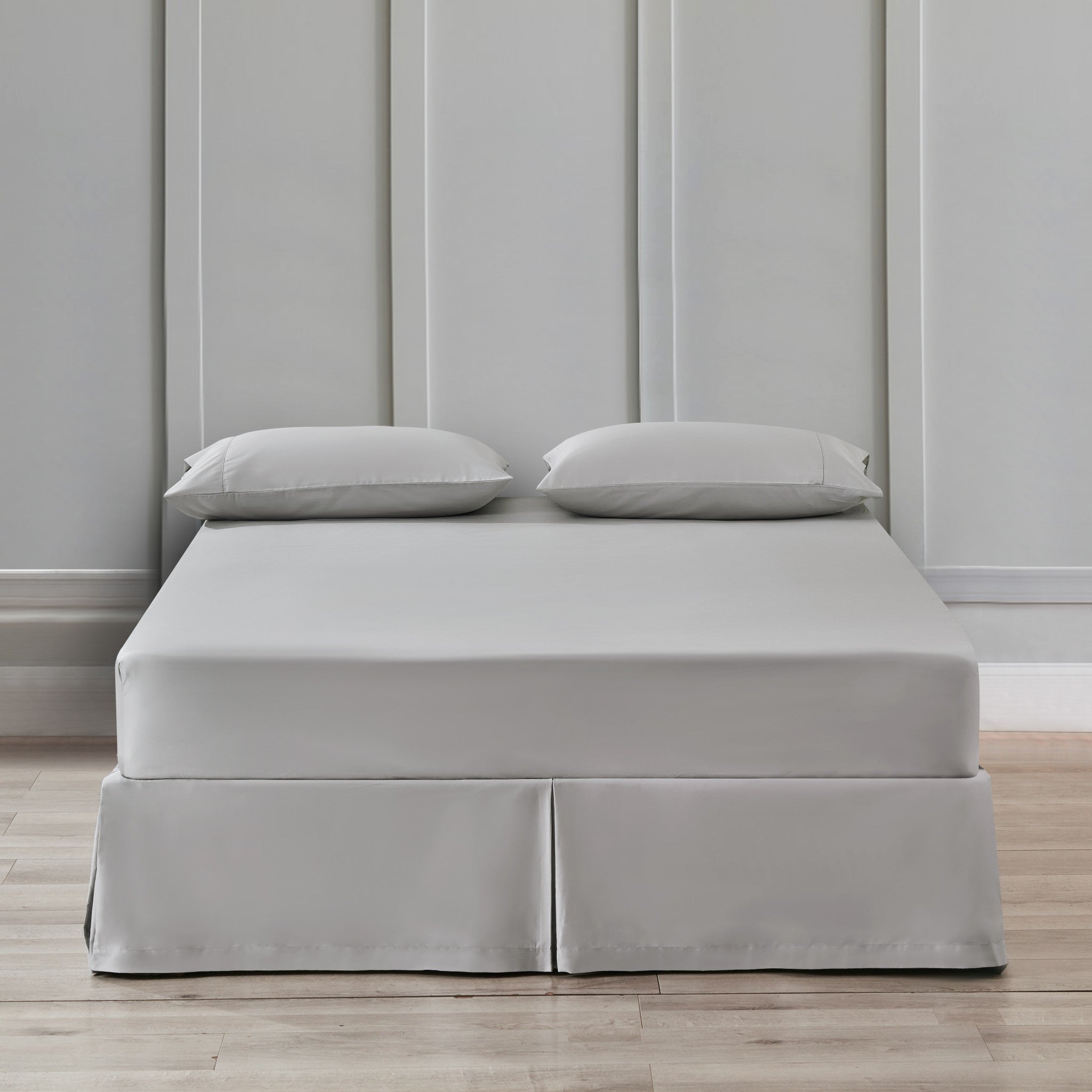 Silver Pima Cotton Bedskirt