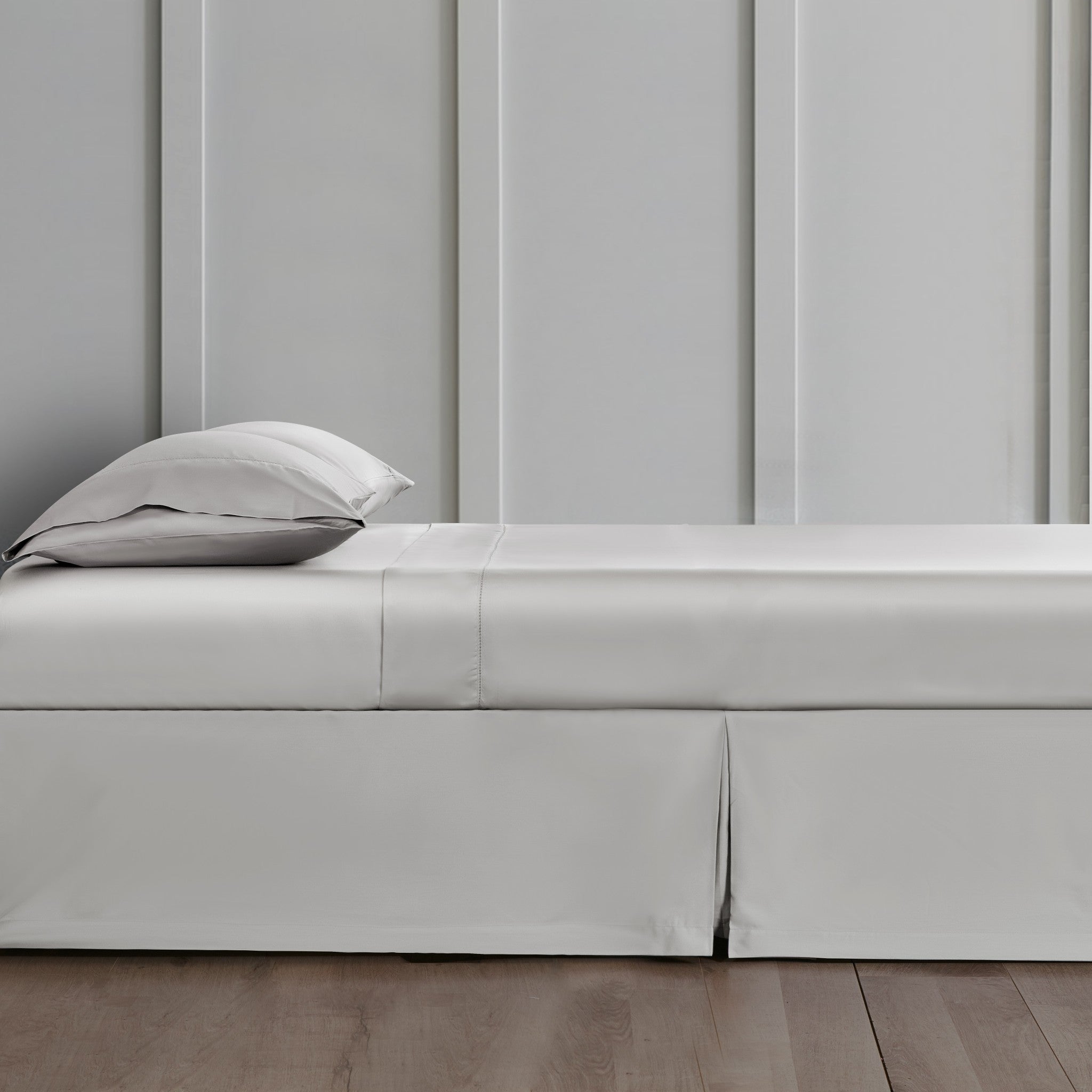 Silver Pima Cotton Bedskirt