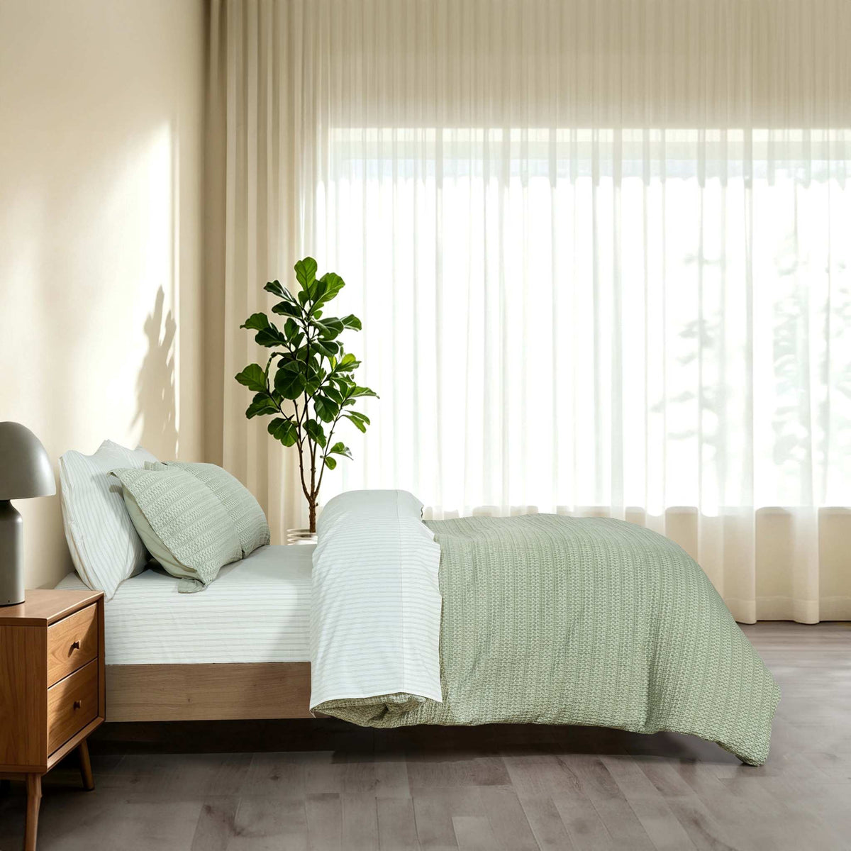 Solene Seafoam Duvet Cover Set