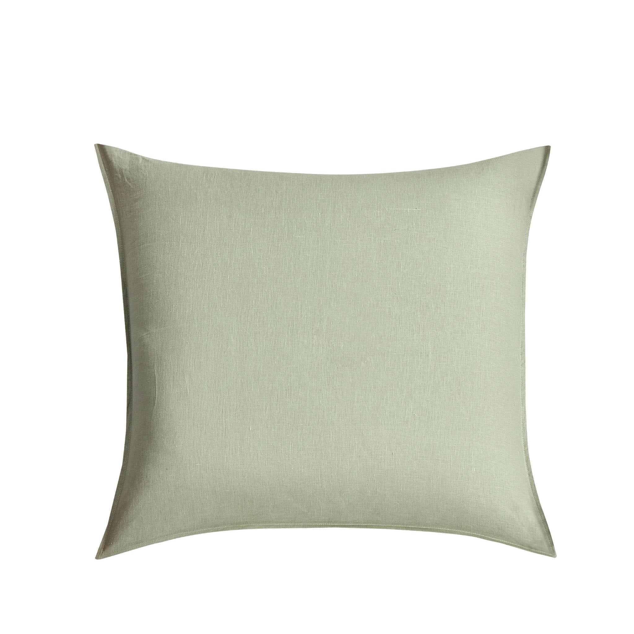 Spray Green French Linen Cushion