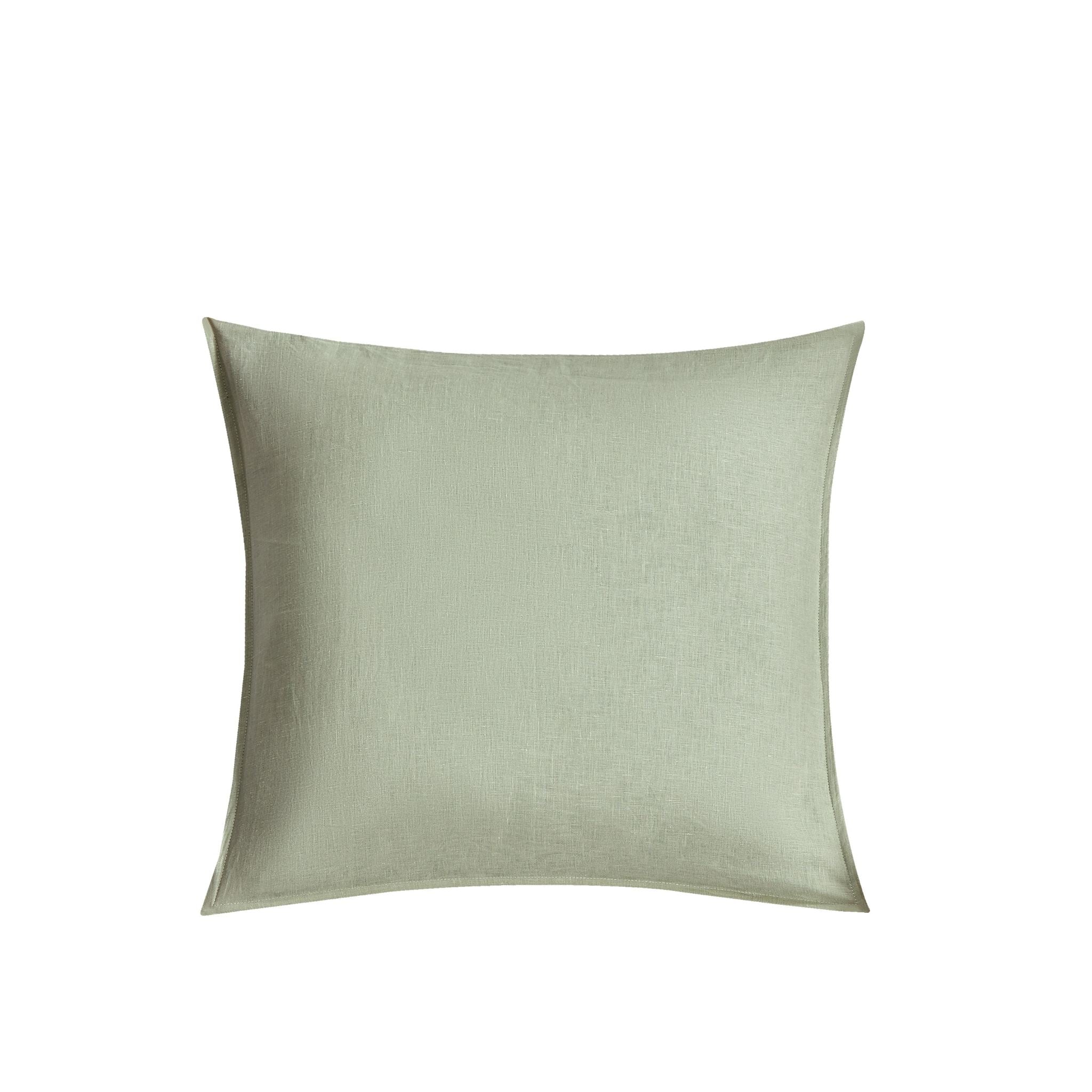 Spray Green French Linen Cushion