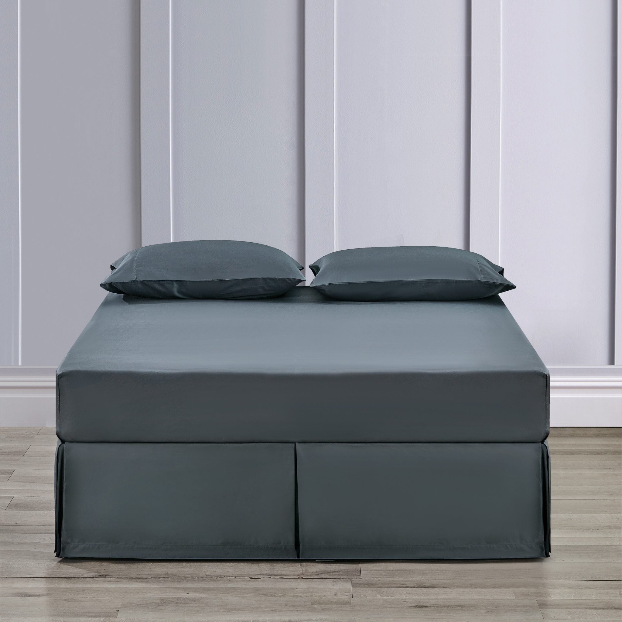 Steel Blue Pima Cotton Bedskirt