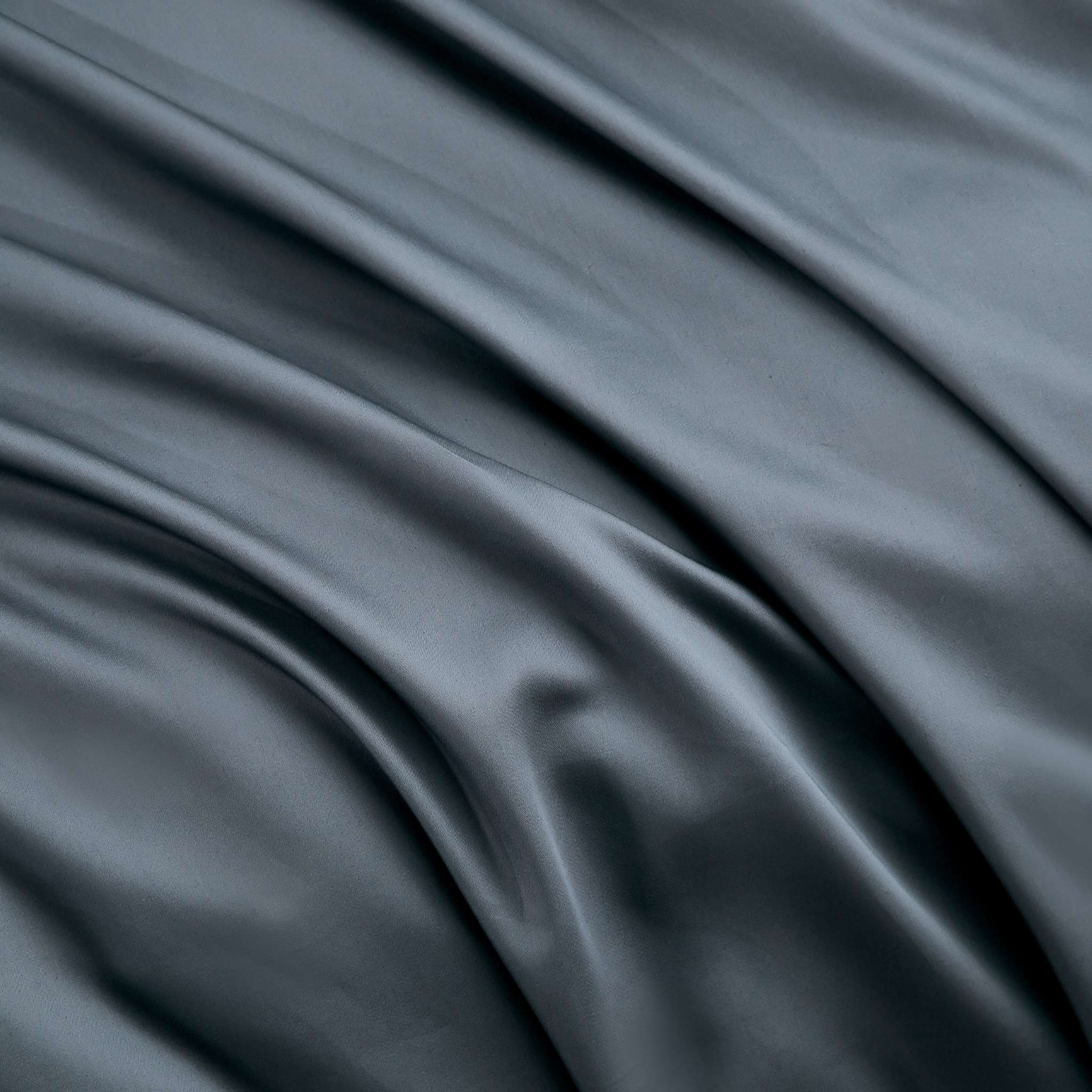 Steel Blue Pima Cotton Duvet Cover Set