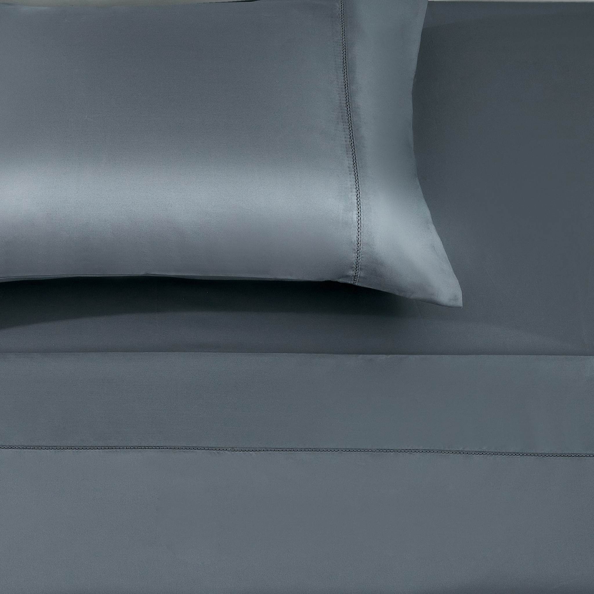 Steel Blue Pima Cotton Flat Sheet