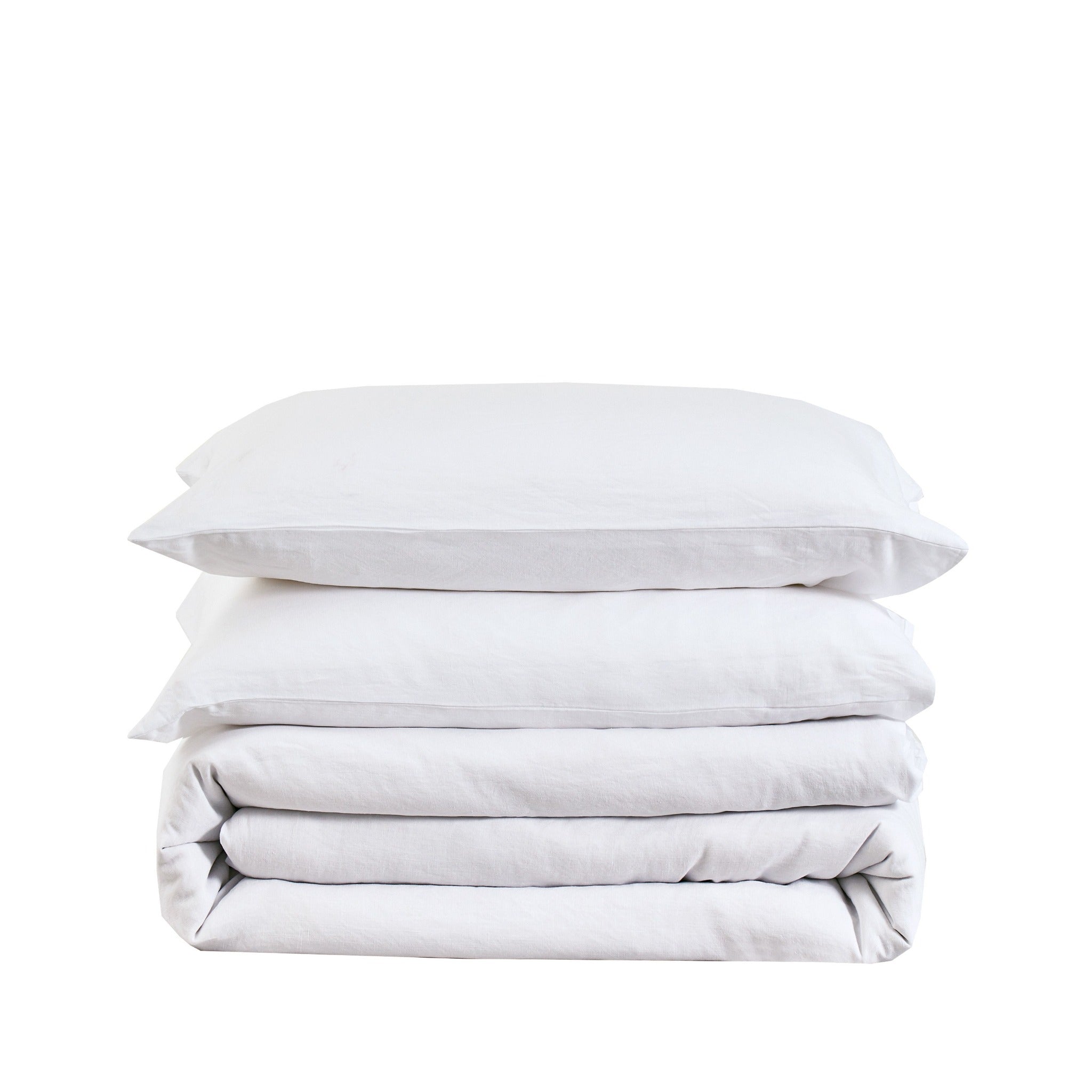 White Vintage Touch Duvet Cover Set