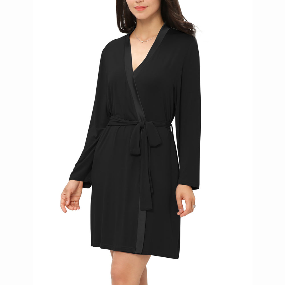 Back Robe Black Bamboo Robe