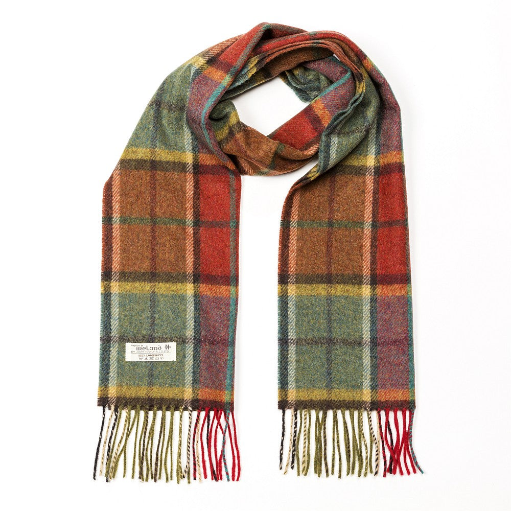 Lambswool Scarf Autumnal Chk (231)