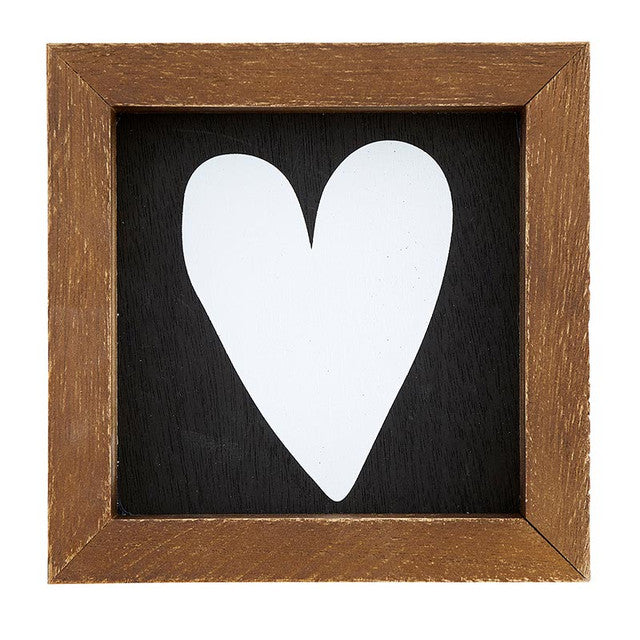 Mini Wood Sign - Heart