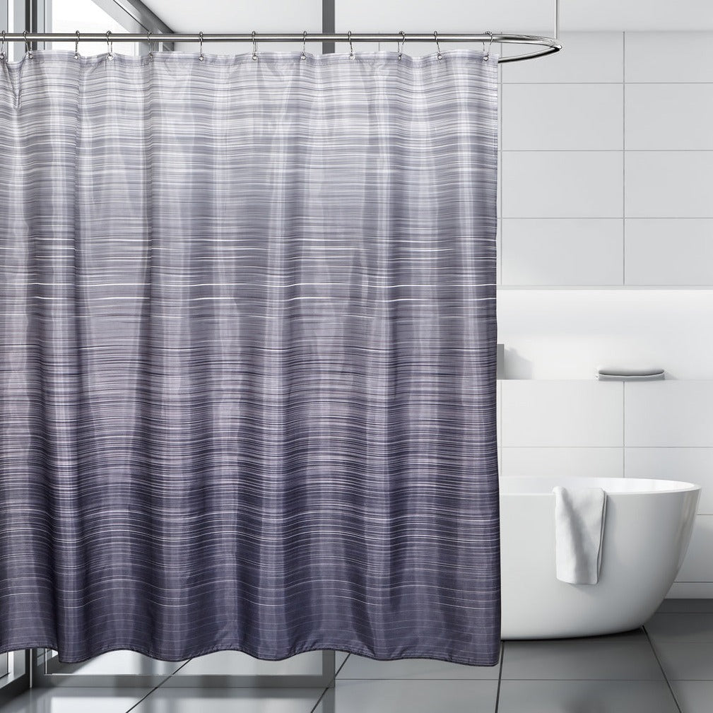 Ombre Line Shower Curtain