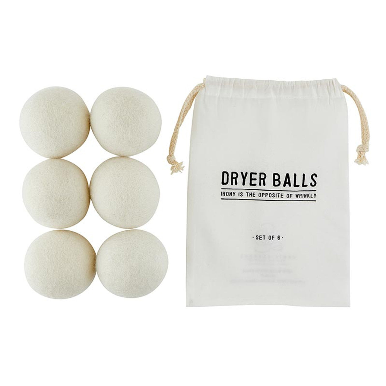 Wool Dryer Balls (6 pack)