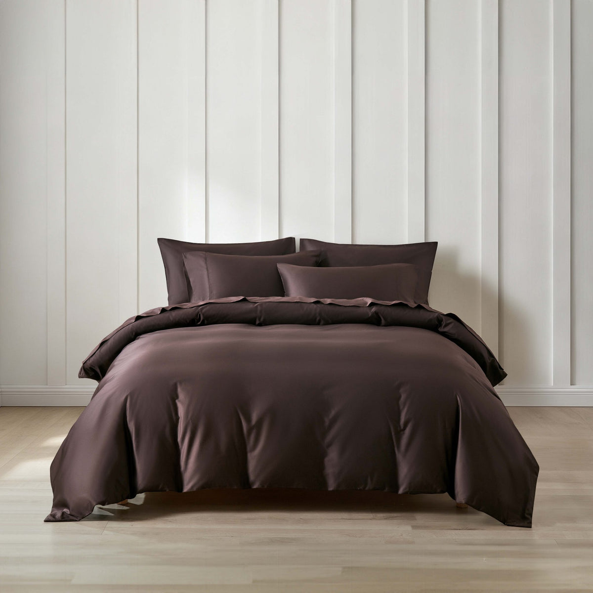Carob Pima Cotton Duvet Cover Set