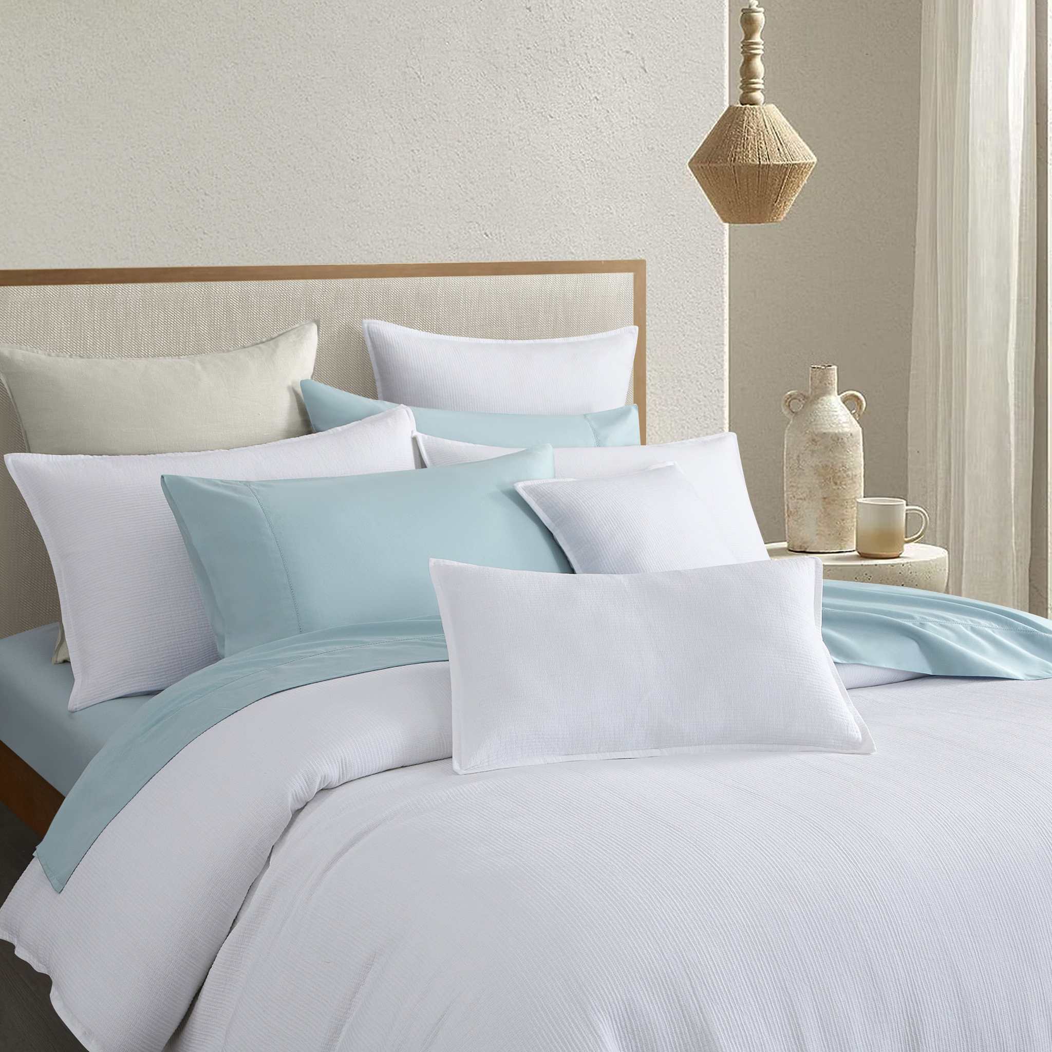 Chaucer White Duvet Cover Set