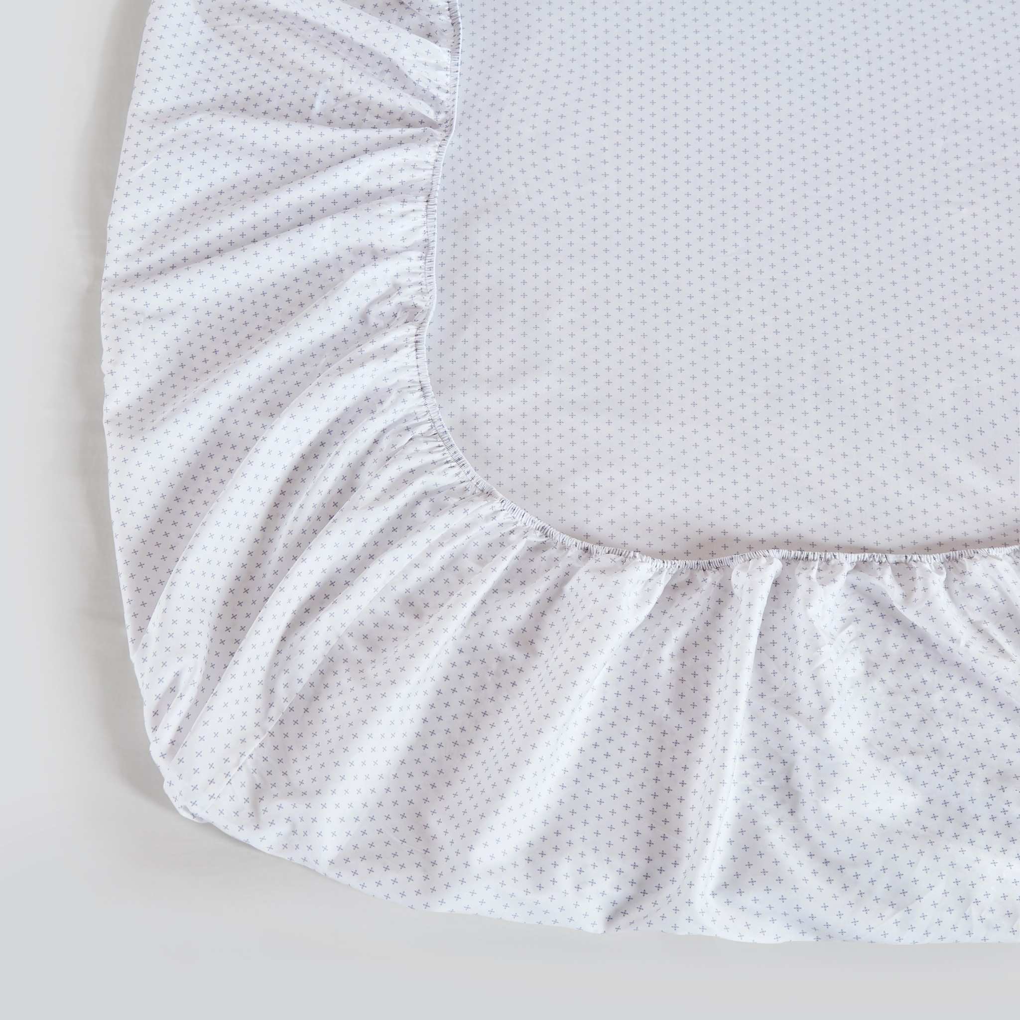 Grey Criss Cross Sheet Set