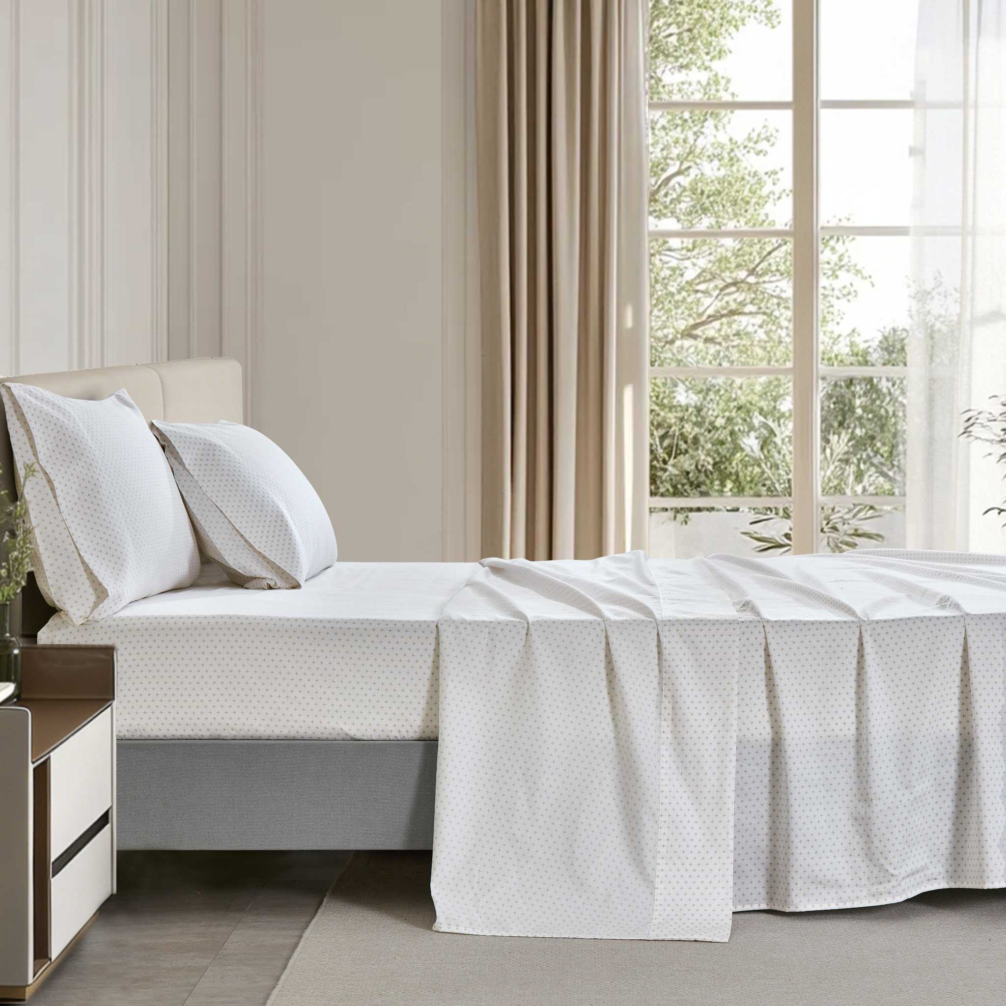 Sand Criss Cross Sheet Set