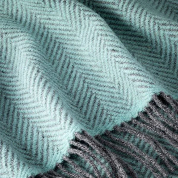 Ether Merino/Cashmere Herringbone Throw