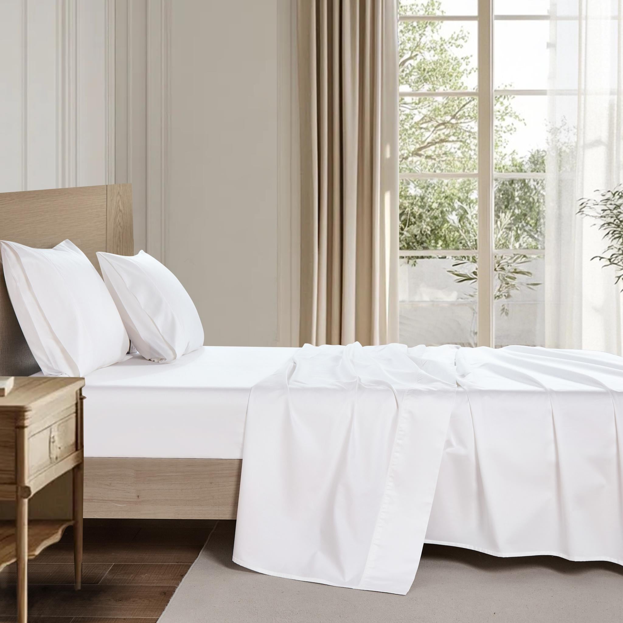 White Organic Cotton Sheet Set