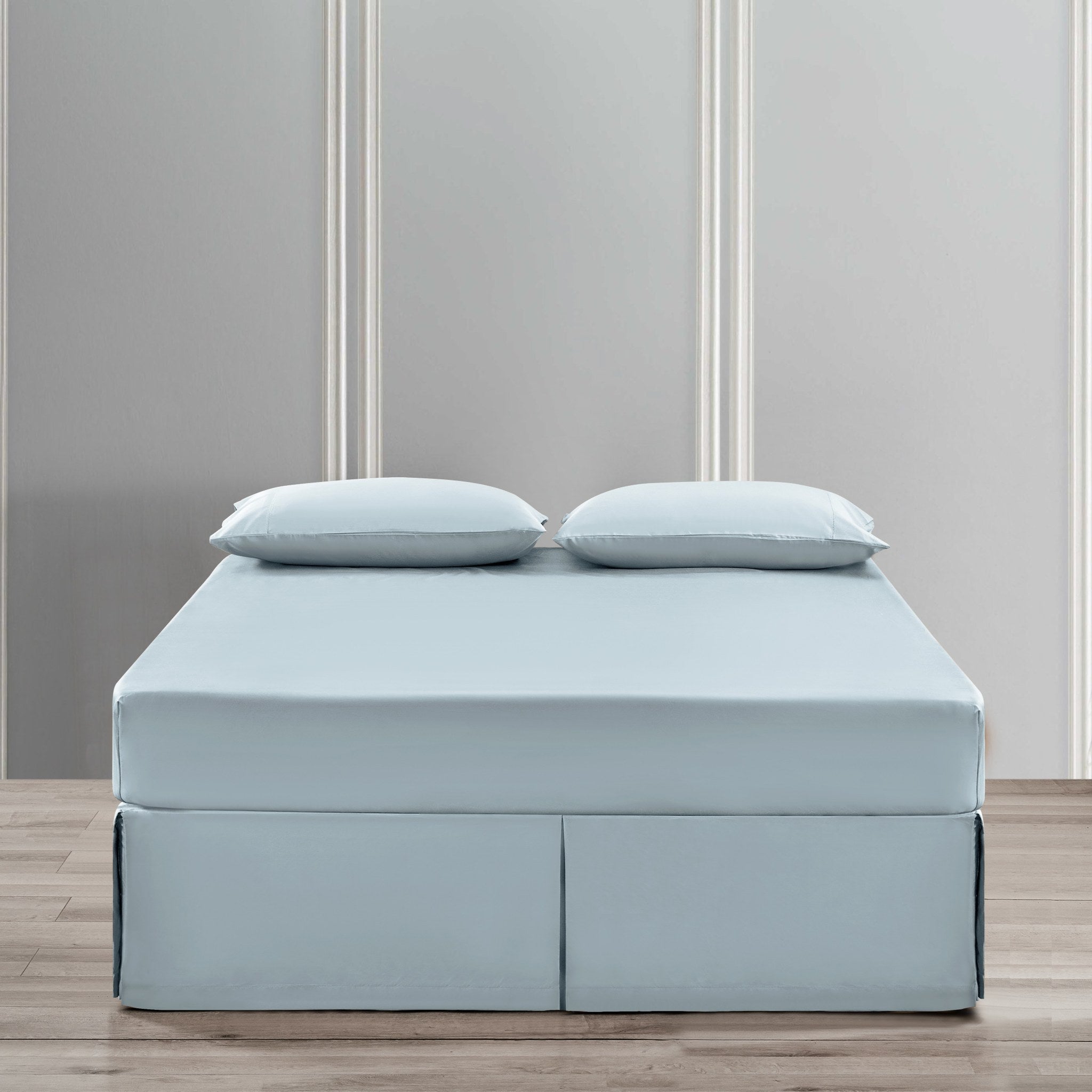 Ice Blue Pima Cotton Bedskirt