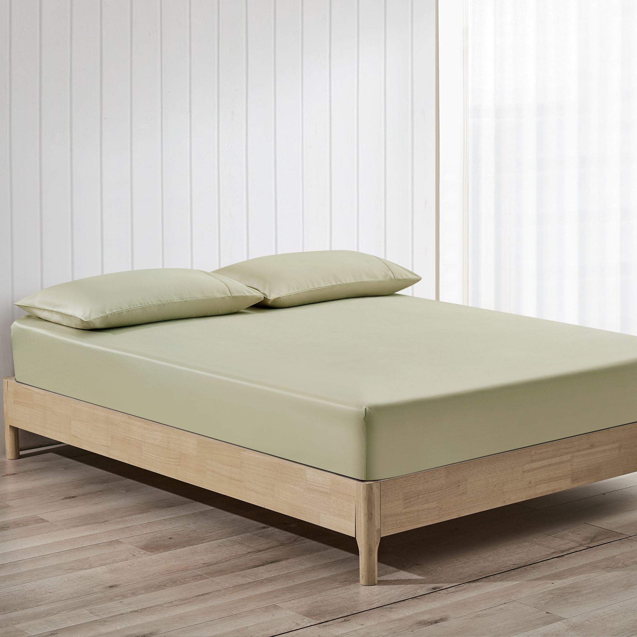 Pistachio Pima Cotton Fitted Sheet