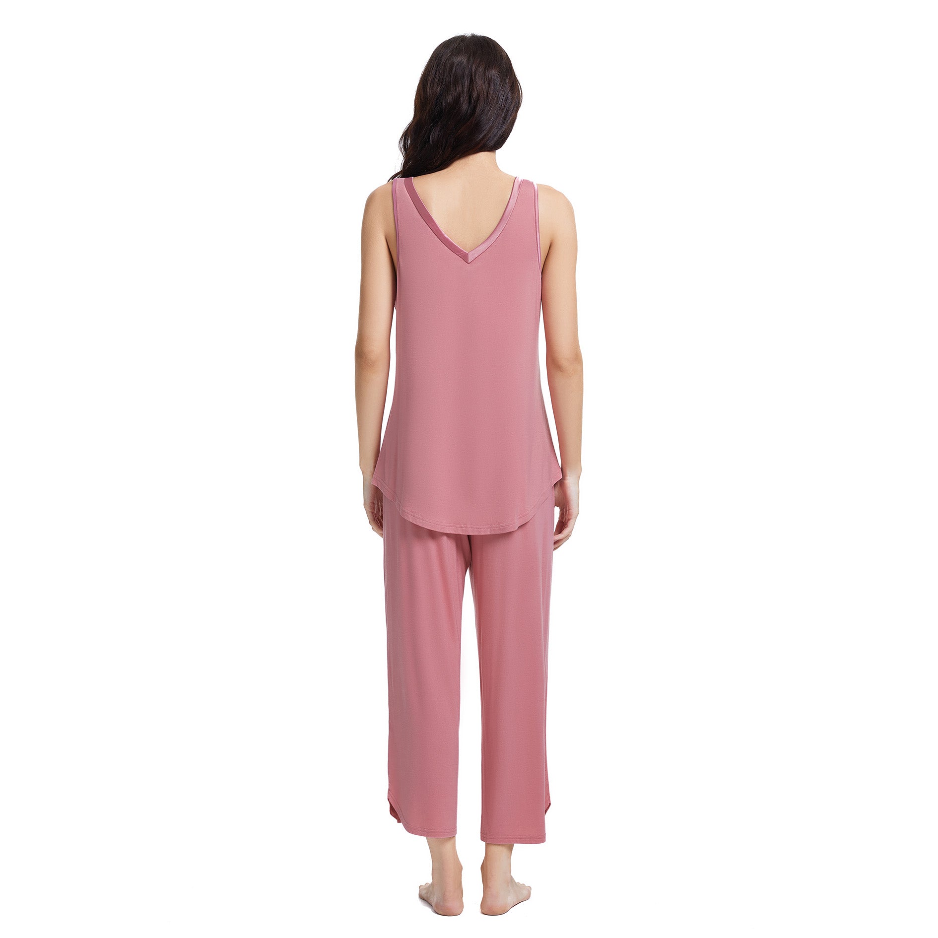 Rose Bamboo Capri Set