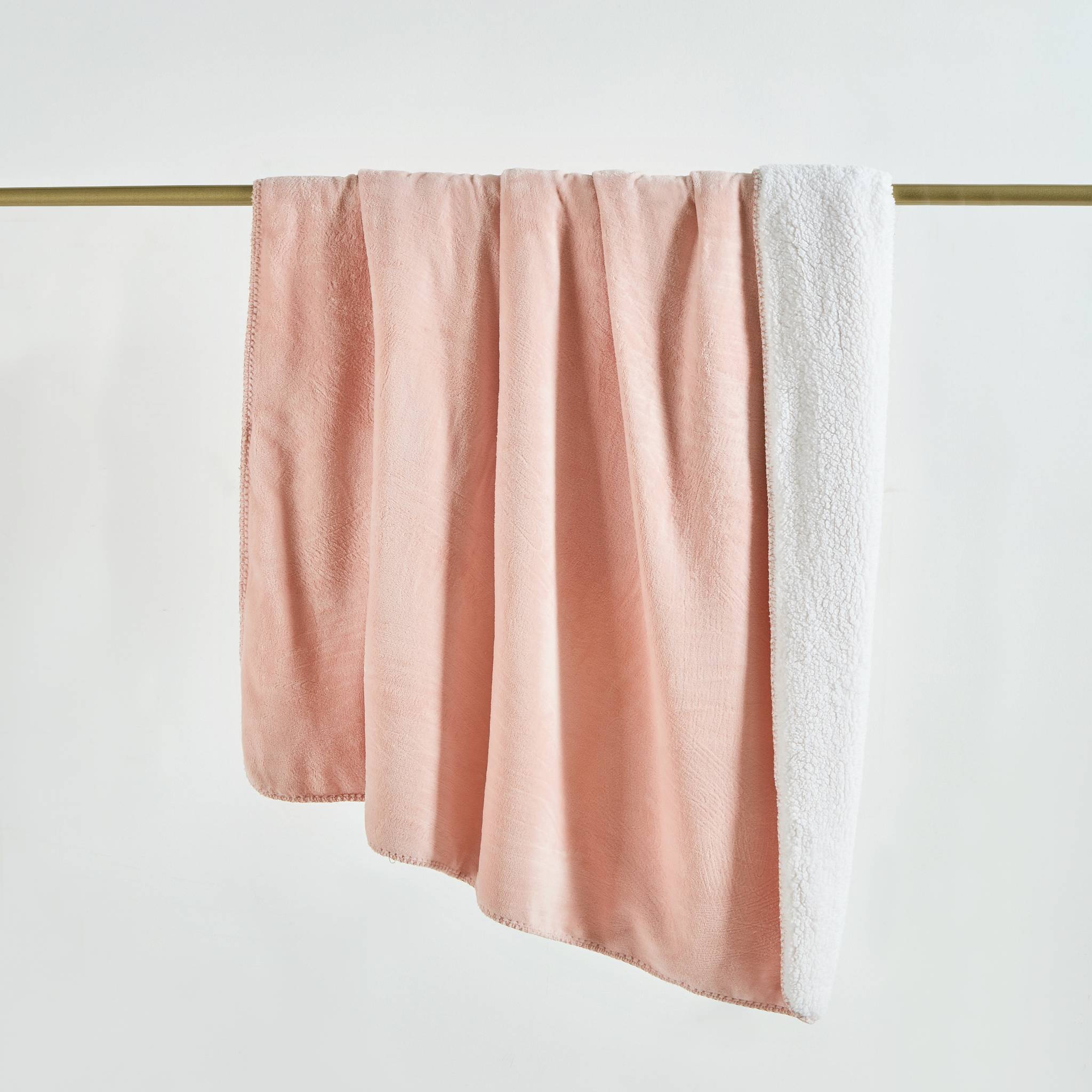 Peach Blush Sherpini Throw/Blanket