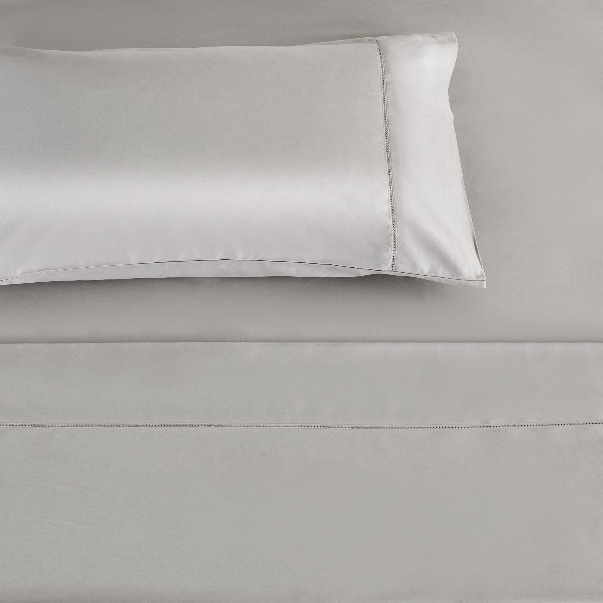 Silver Pima Cotton Flat Sheet