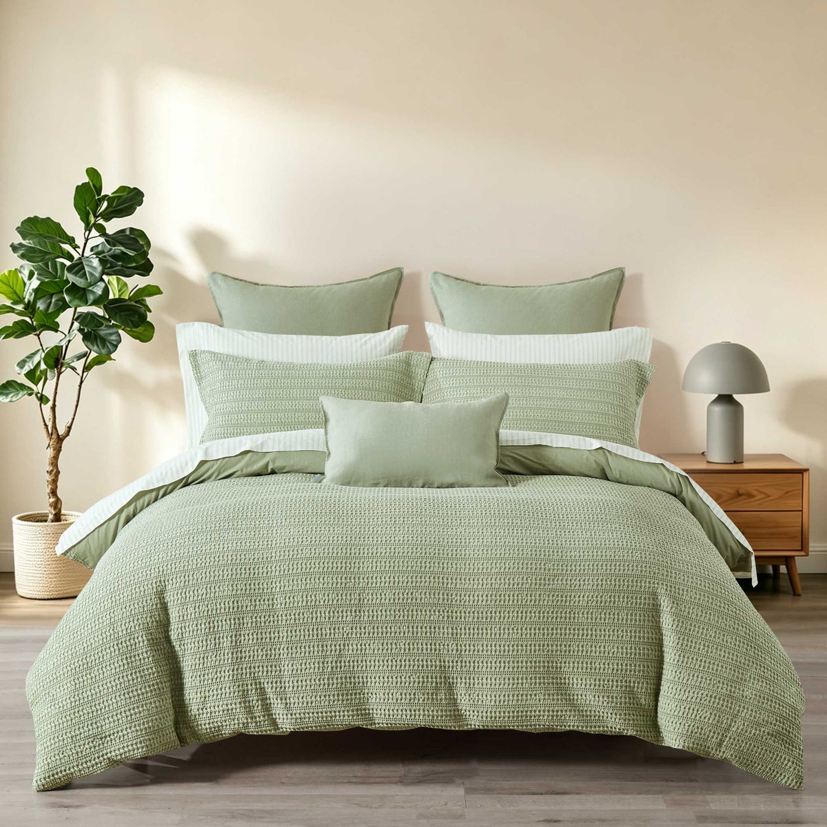 Solene Seafoam Duvet Cover Set