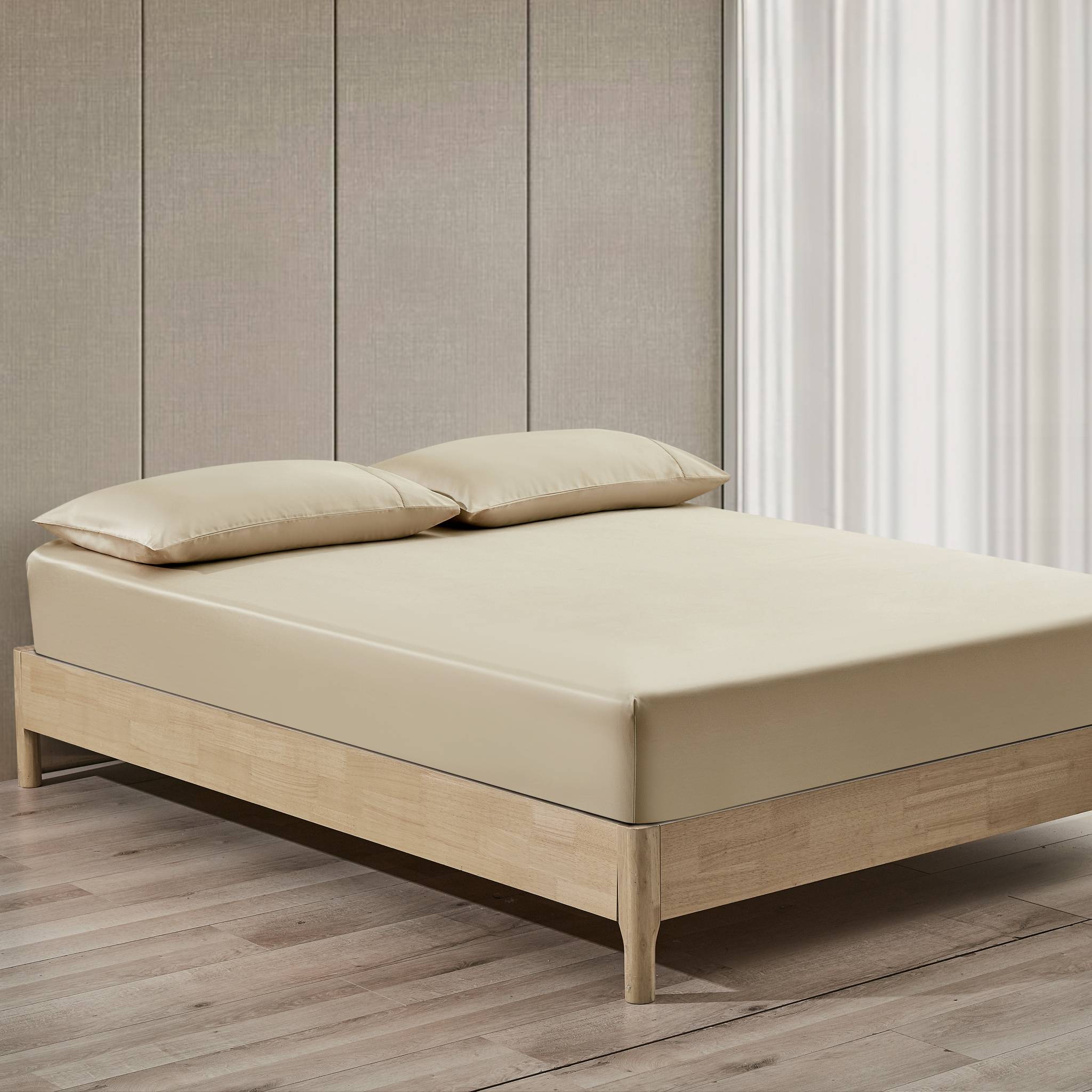 Tawny Pima Cotton Fitted Sheet